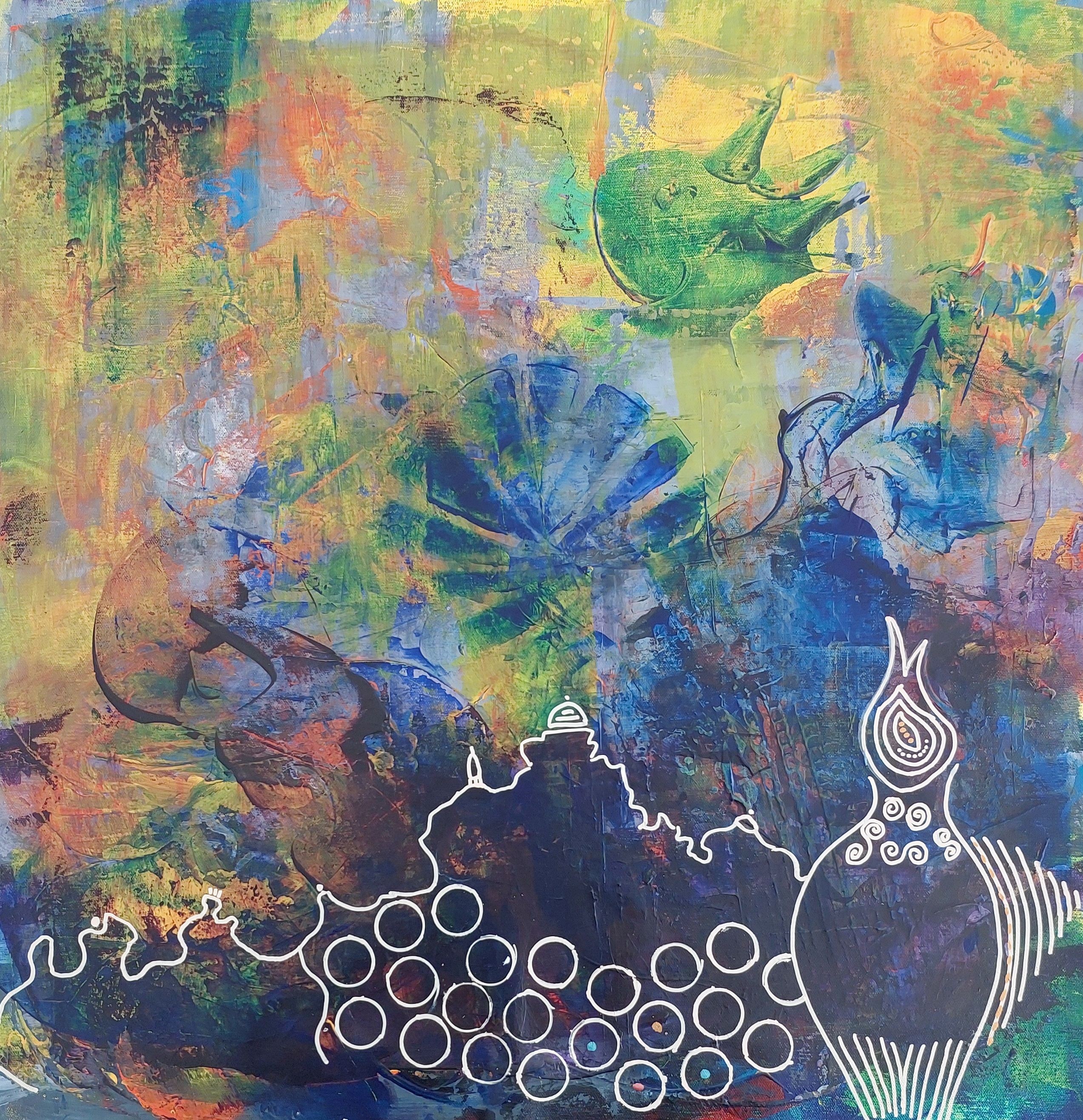 Pınar Akbaba | Tuval üzerine akrilik | İsimsiz