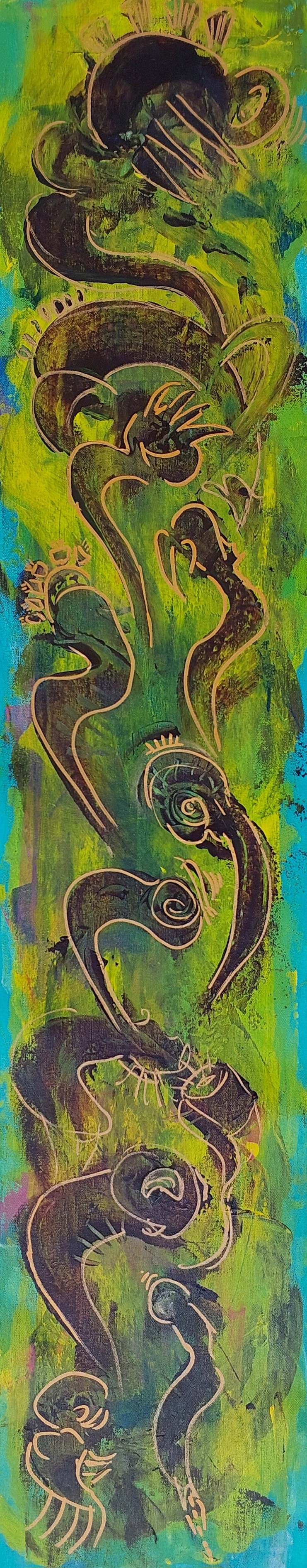 Pınar Akbaba | Tuval üzerine akrilik | İsimsiz