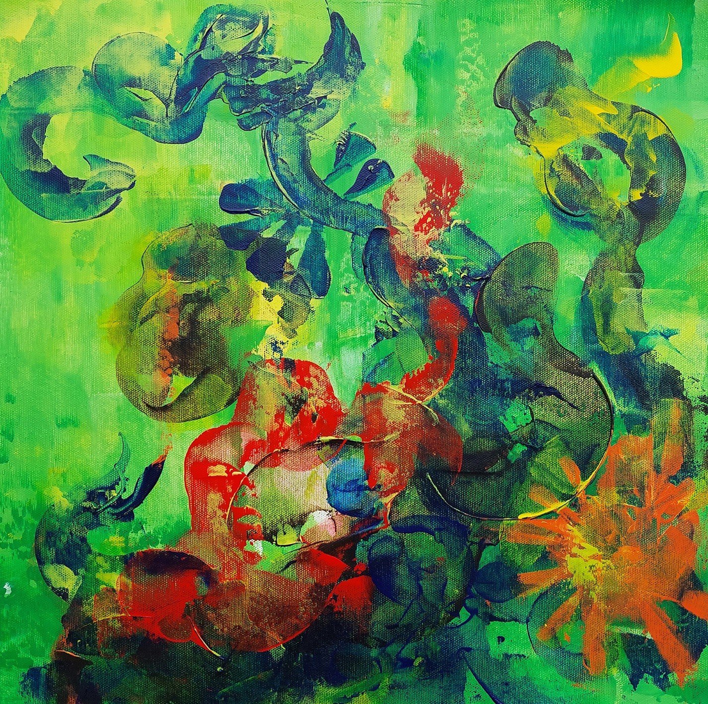 Pınar Akbaba | Tuval üzerine akrilik | İsimsiz