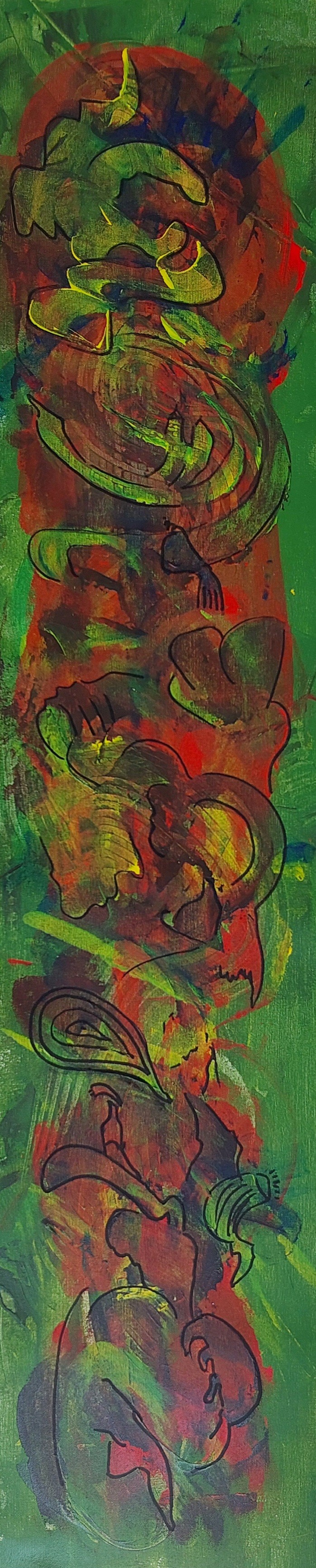 Pınar Akbaba | Tuval üzerine akrilik | İsimsiz