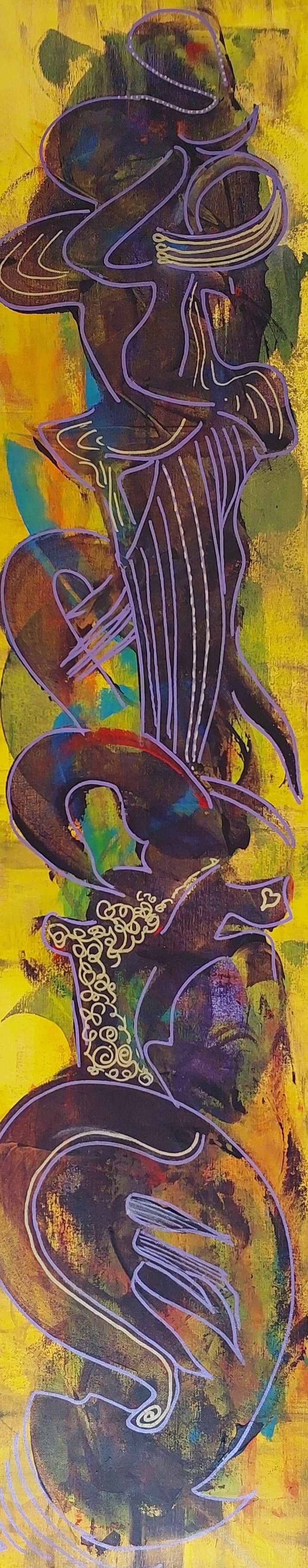 Pınar Akbaba | Tuval üzerine akrilik | İsimsiz