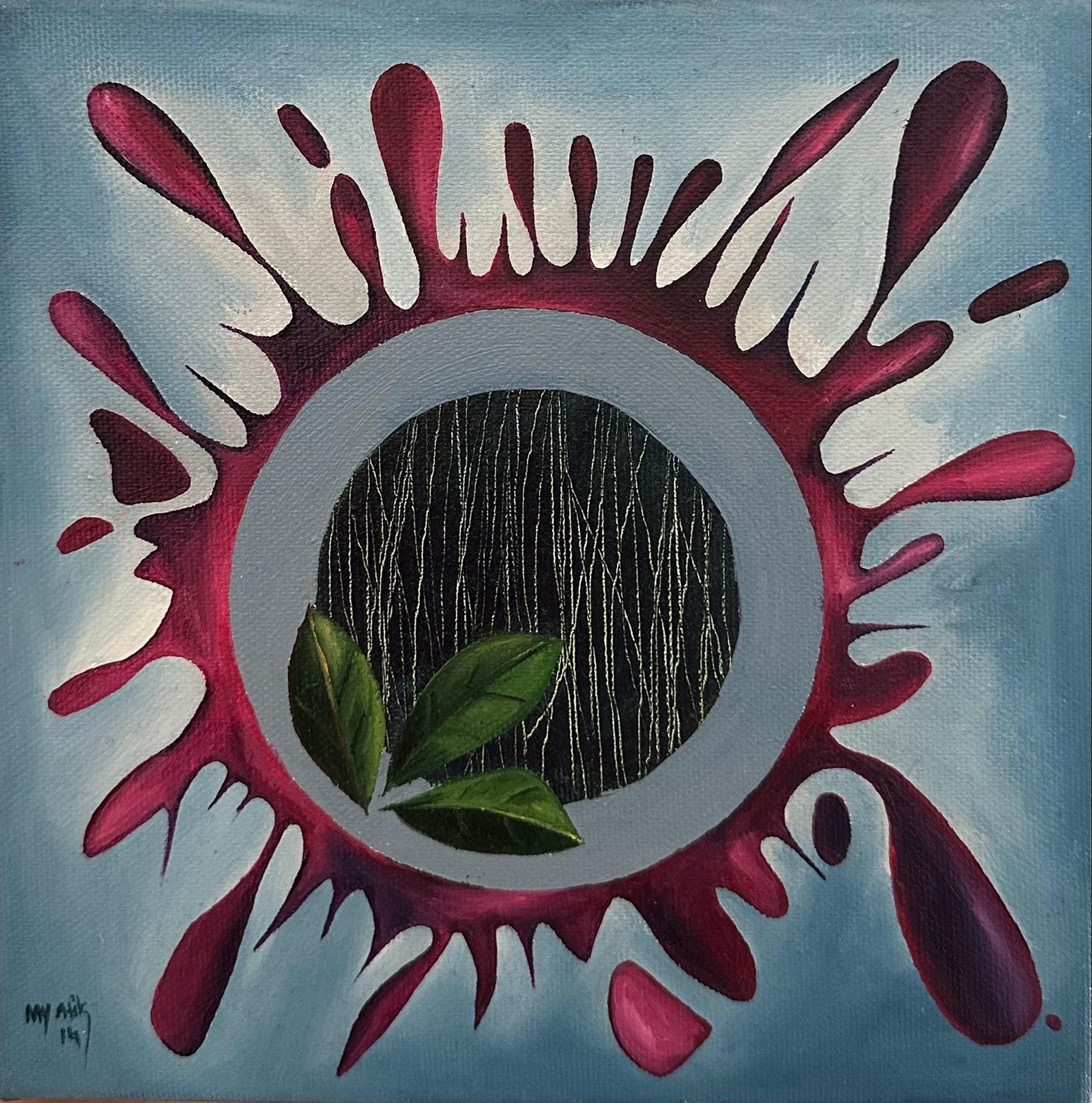 Melek Yüksek Atik | Tuval üzerine yağlı boya | Patlama Sayısı Serisi