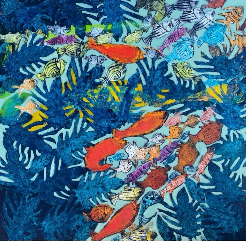 Meltem Akkaya | Tuval üzerine karışık teknik | Spinoza Serisi