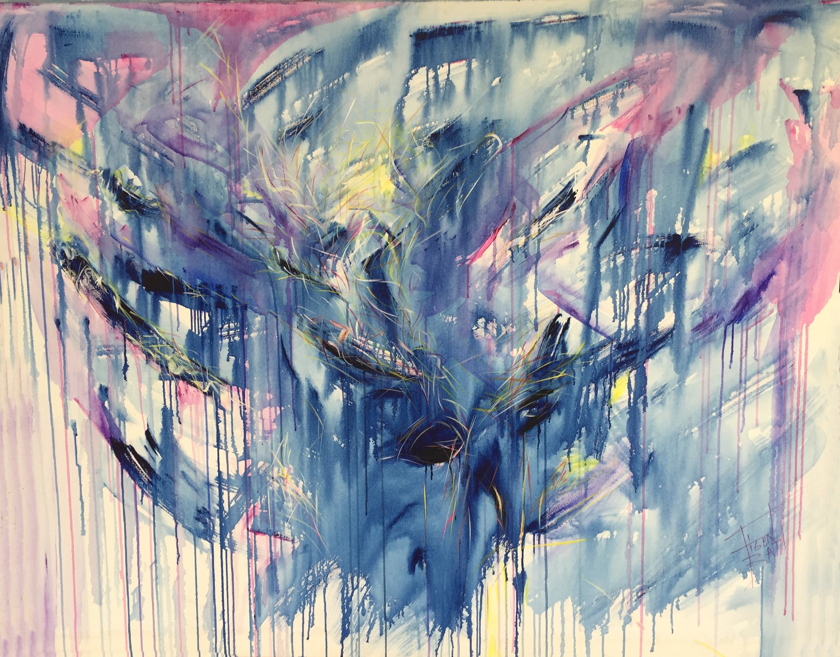 Figen Batı | Tuval üzerine akrilik | Zaman Mekan Serisi II