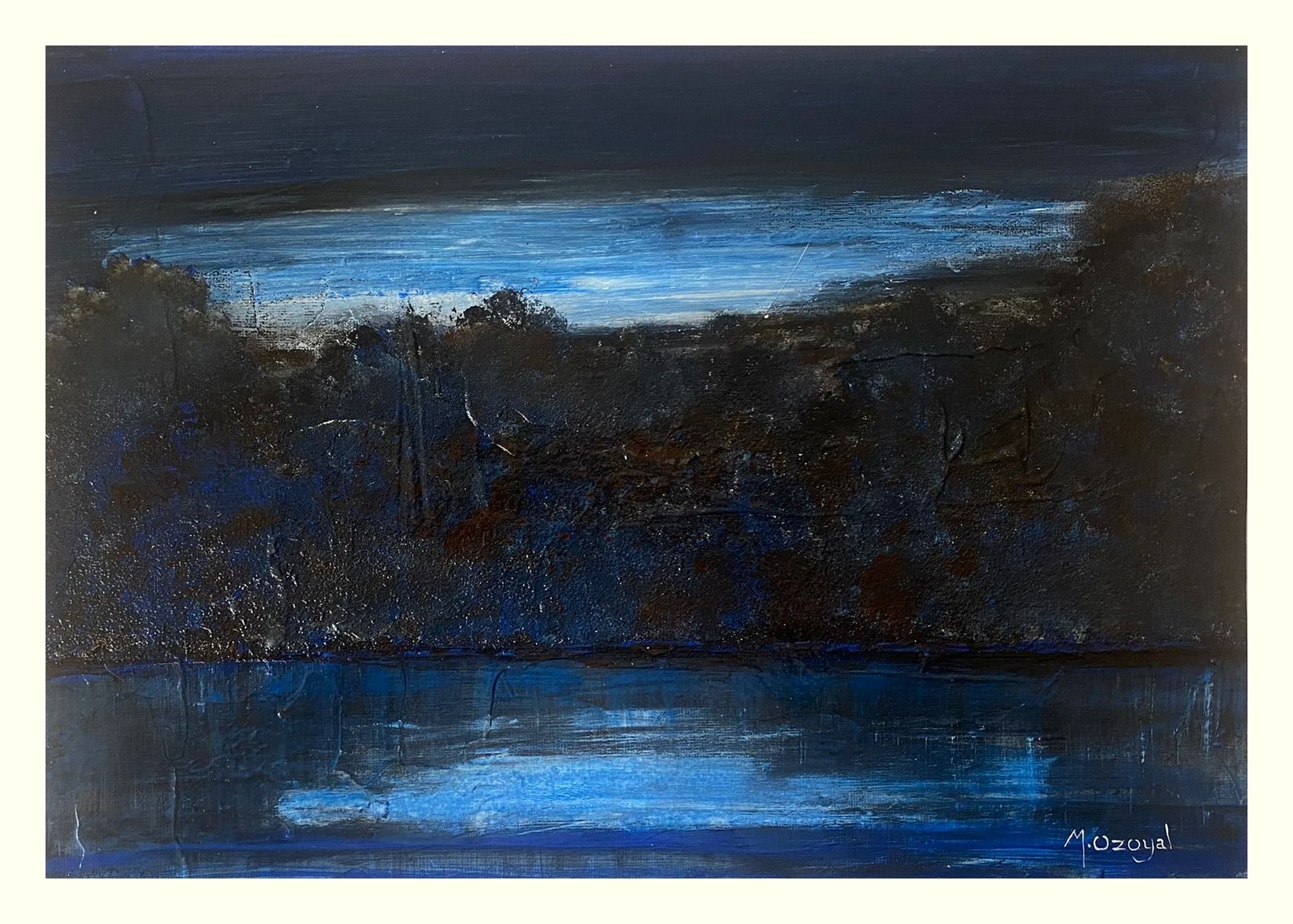 Mustafa Özoyal | Kağıt üzerine akrilik | İsimsiz