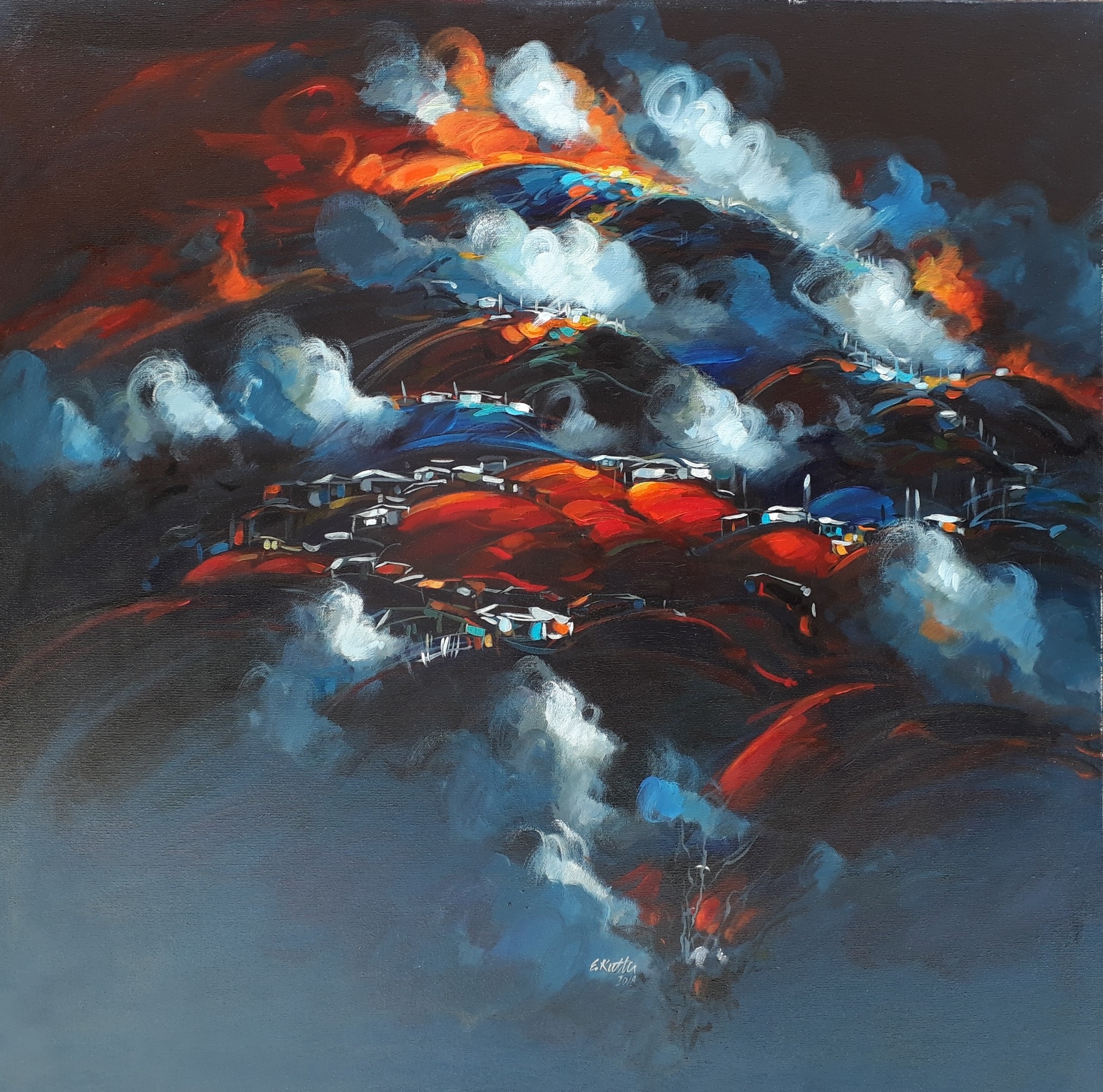 Ekrem Kutlu | Tuval üzerine yağlı boya | İsimsiz