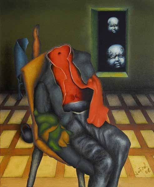 Mazhar Toğrul | Tuval üzerine yağlı boya | Dinlenme