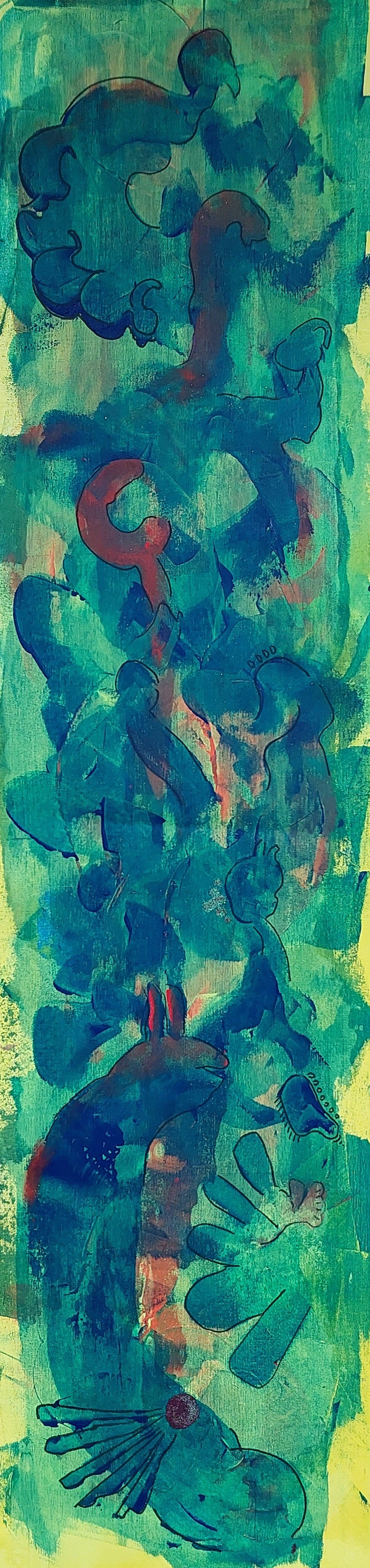 Pınar Akbaba | Tuval üzerine akrilik | İsimsiz