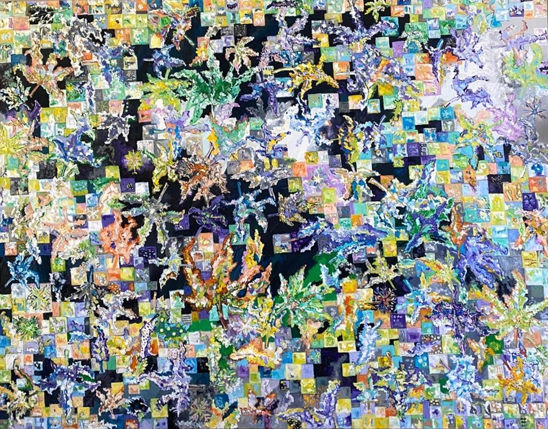 Sevil Yalım | Tuval üzerine yağlı boya | Yorgan Hikayeleri