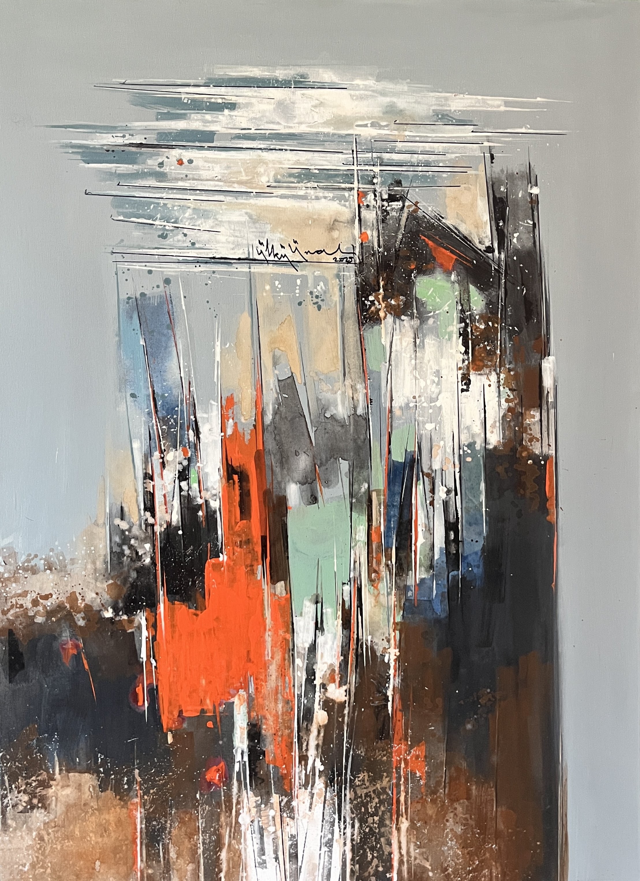 Ülkü Ünal | Tuval üzerine karışık teknik | İsimsiz