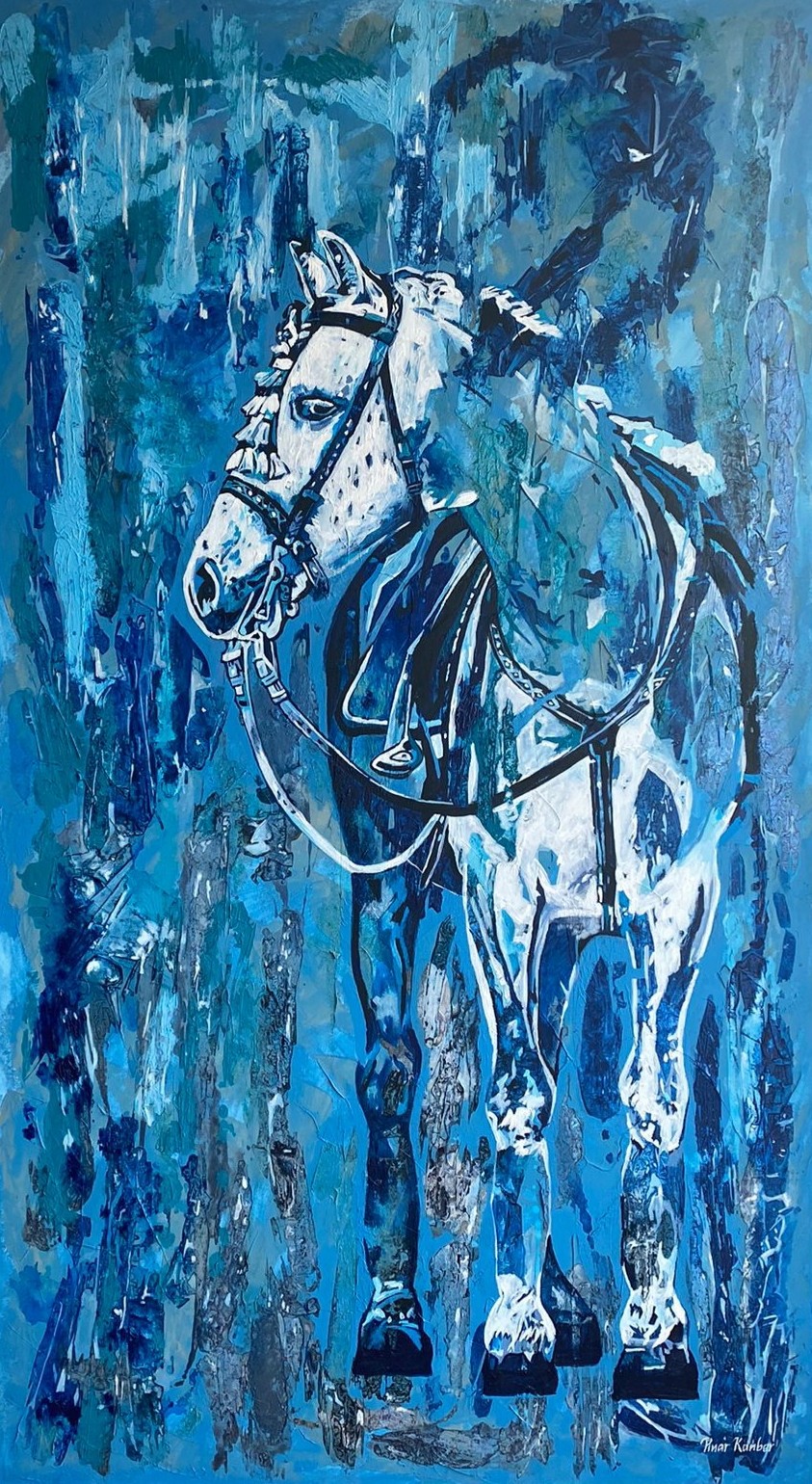 Pınar Kanber | Tuval üzerine akrilik | Kervansarayların İzinde