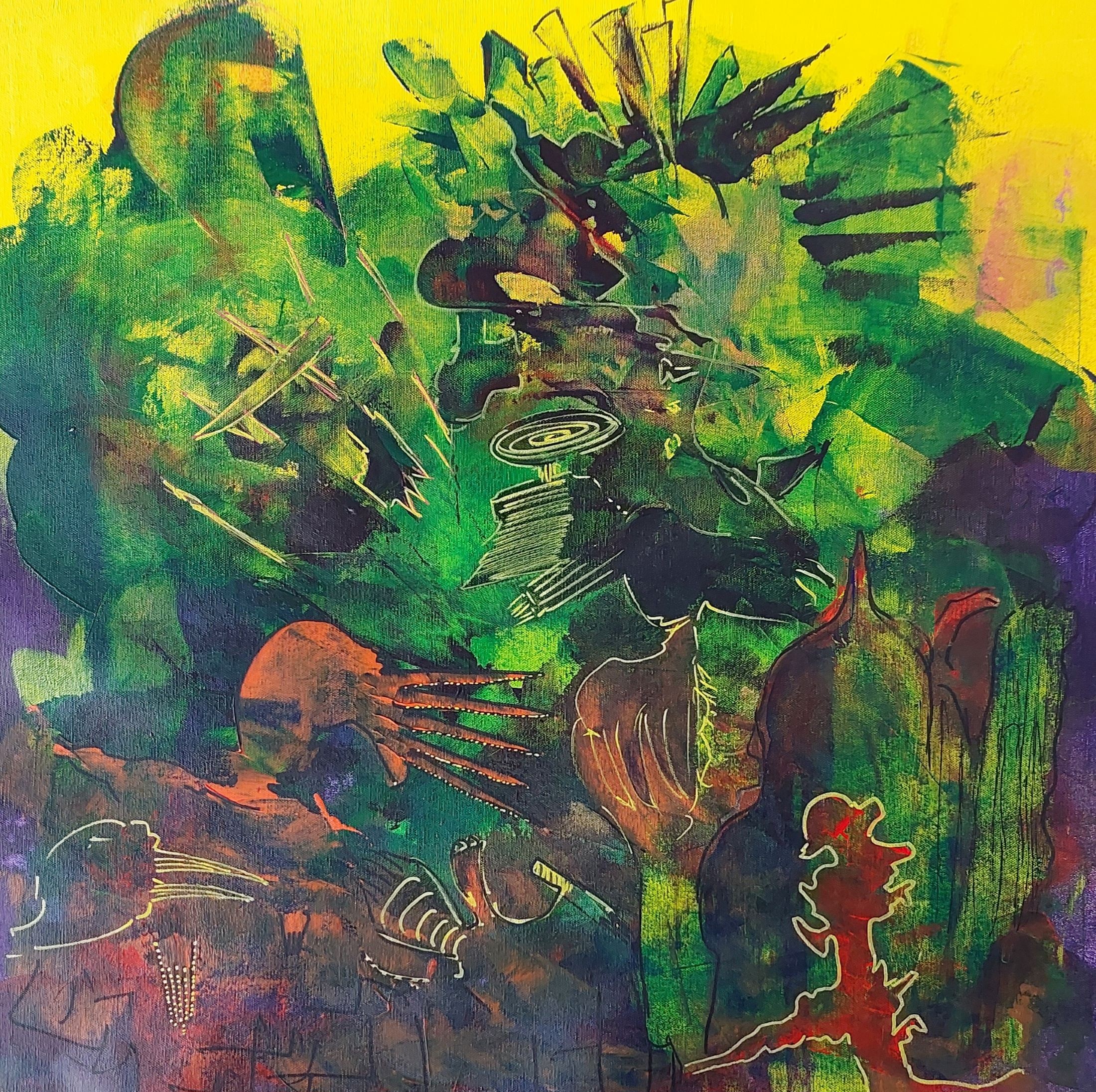 Pınar Akbaba | Tuval üzerine akrilik | İsimsiz