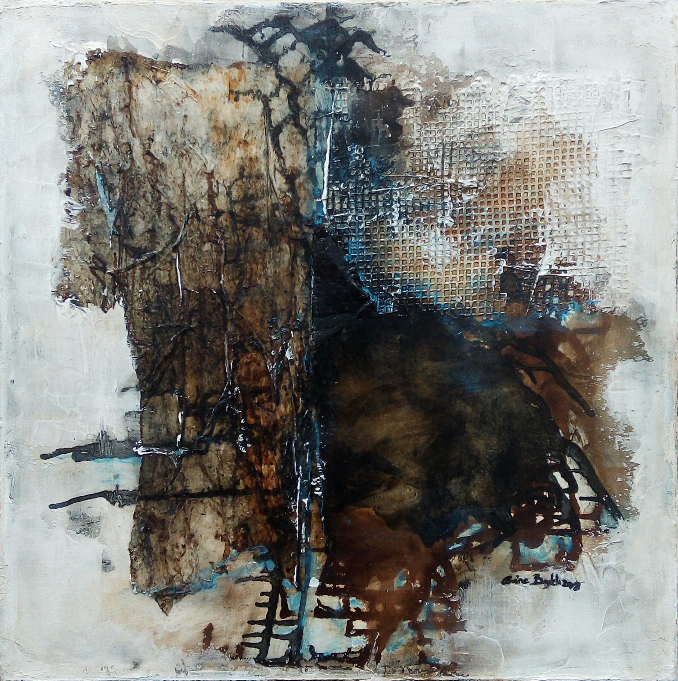 Emine Bıyıklı | Tuval üzerine karışık teknik | İsimsiz