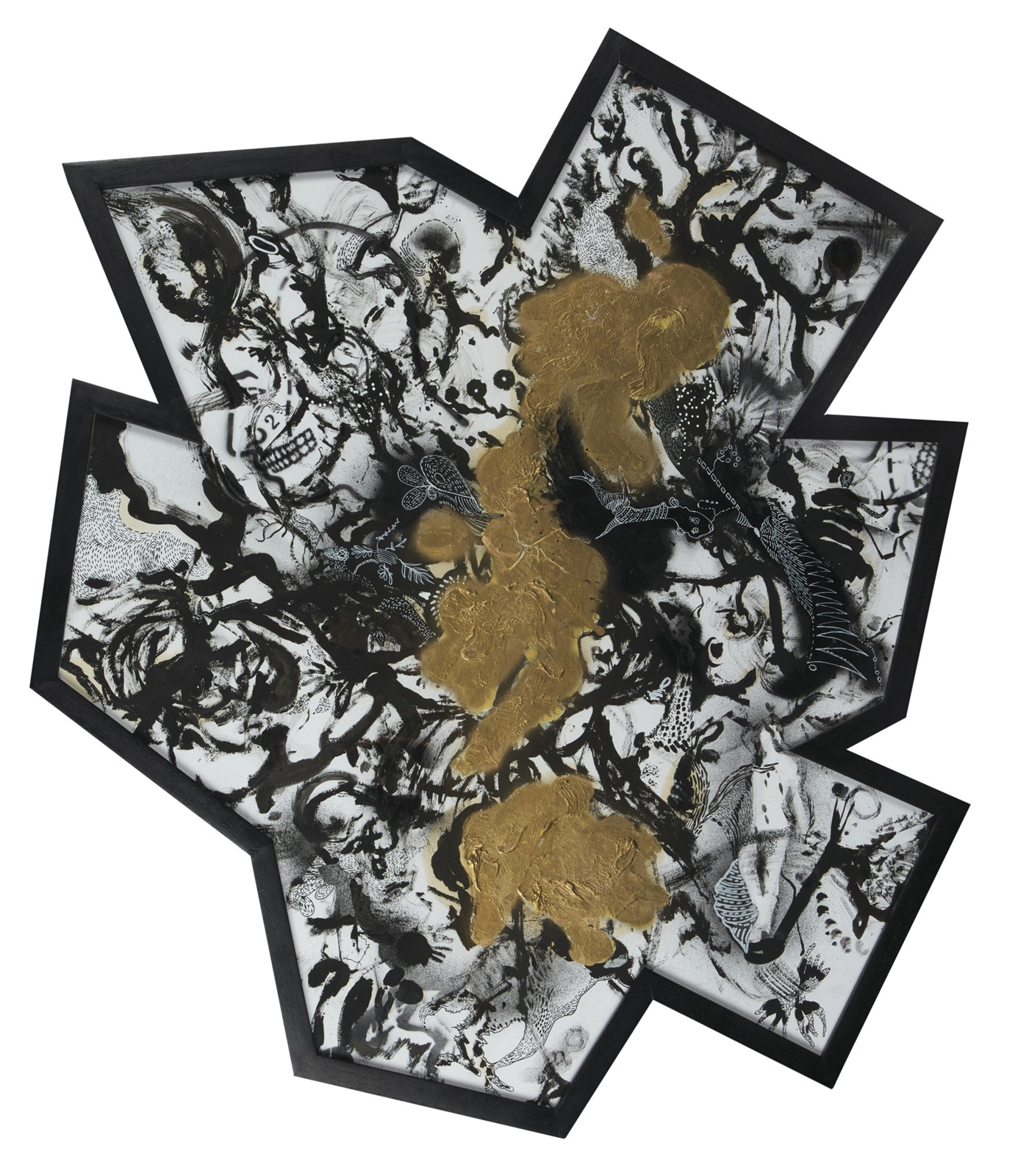 Ferahnaz Pala Apdiç | Karton üzerine karışık teknik | İsimsiz