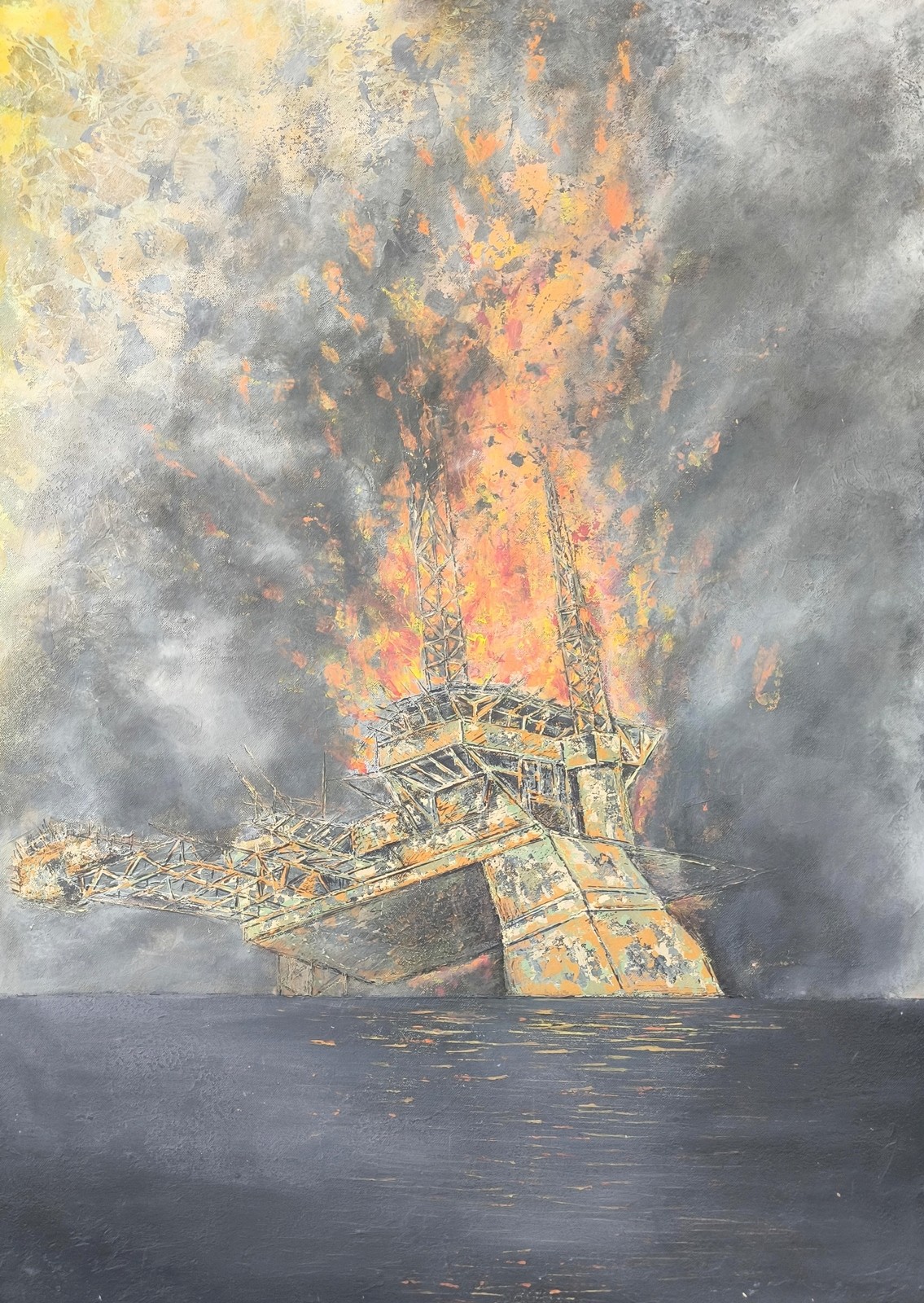 Kadir Artel | Tuval üzerine akrilik | Permiyen - Triyas Yok Oluşu X / Permian – Triassic Extinction Event X