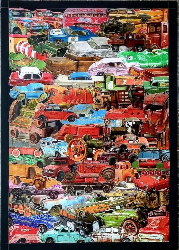 Mustafa Özoyal | Kolaj Resim | İsimsiz