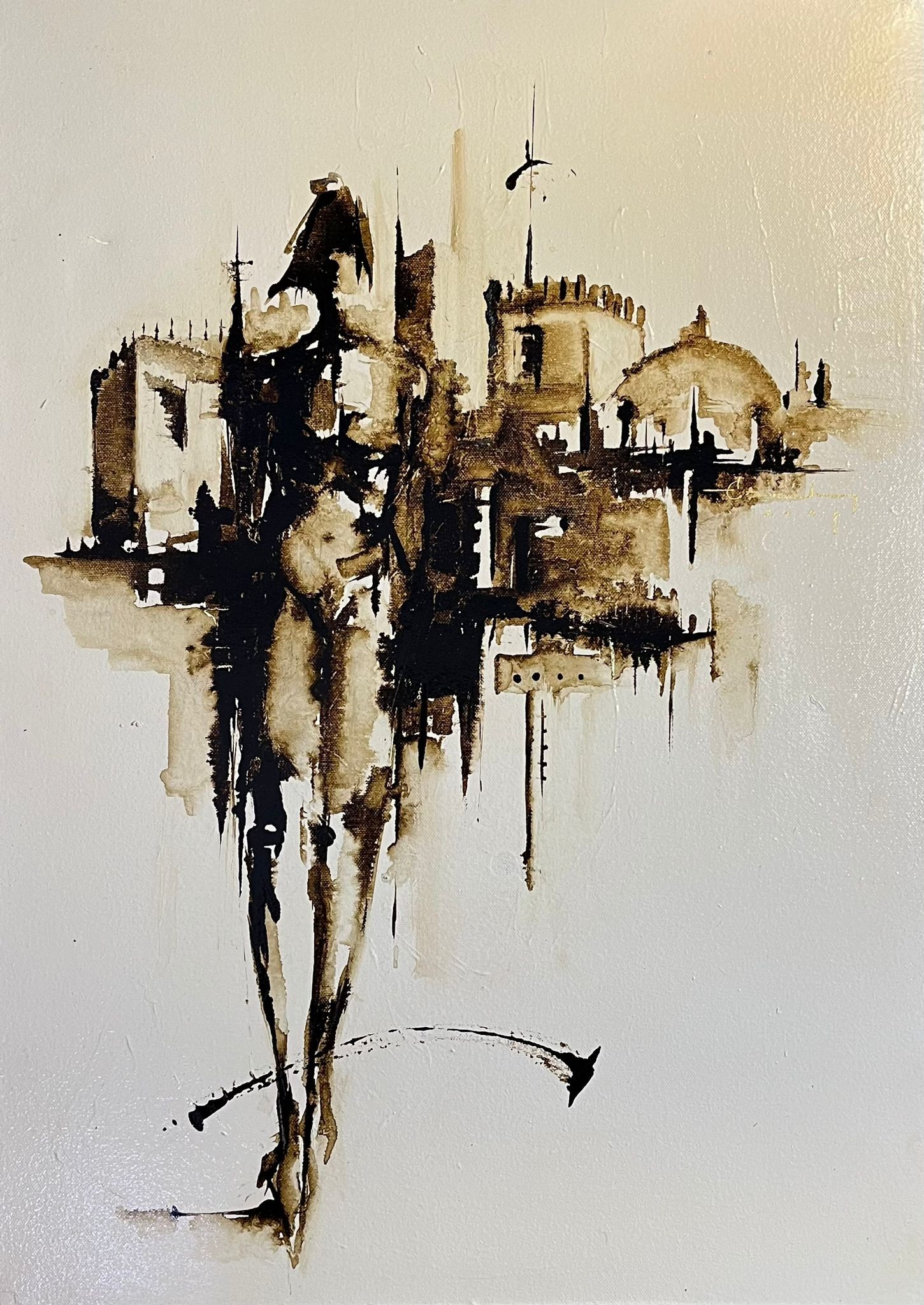 Ercihan Yolcu | Tuval üzerine yağlı boya | Silüetler IV