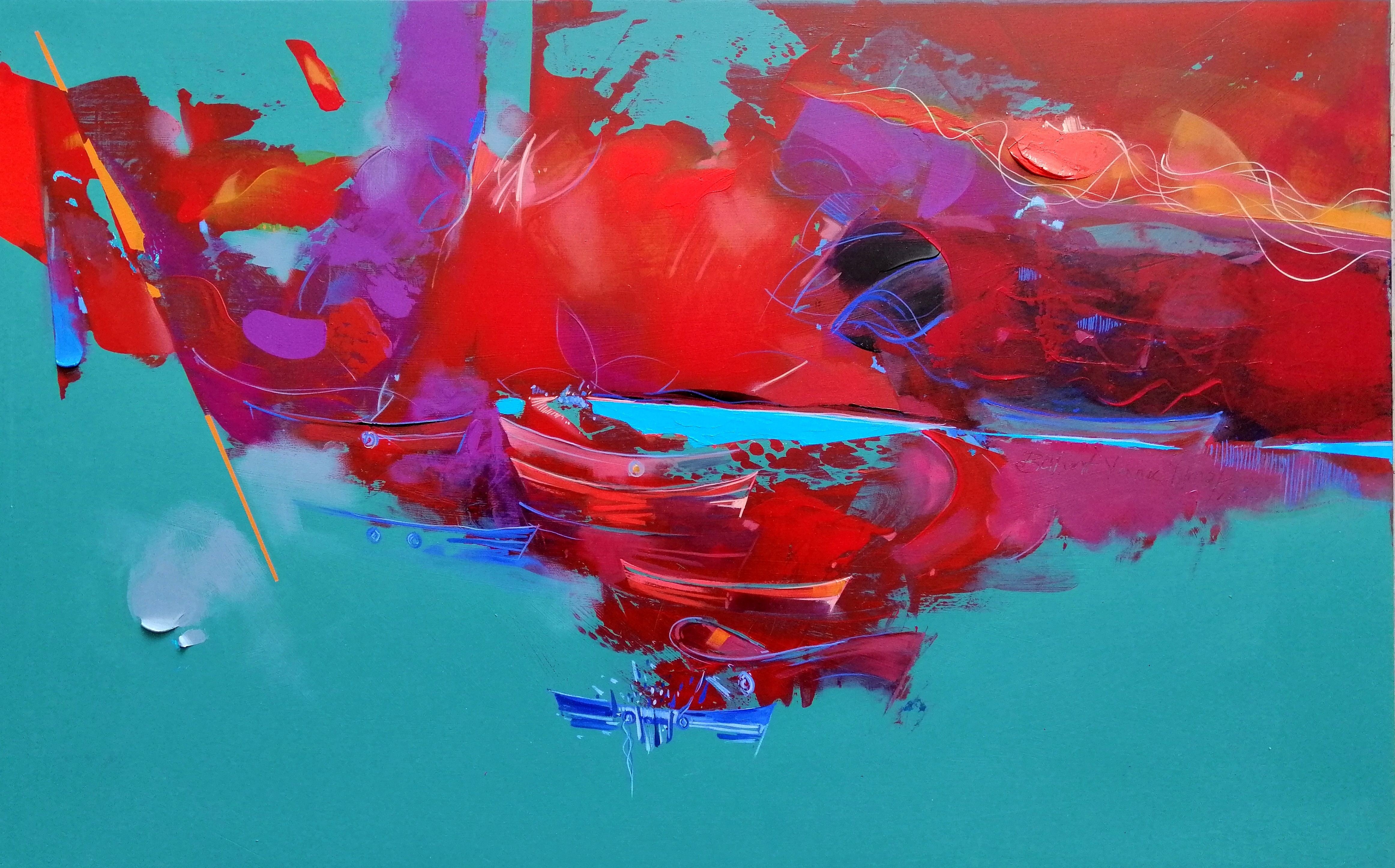 Bülent Yavuz Yılmaz | Tuval üzerine yağlı boya | Dream Boat Series