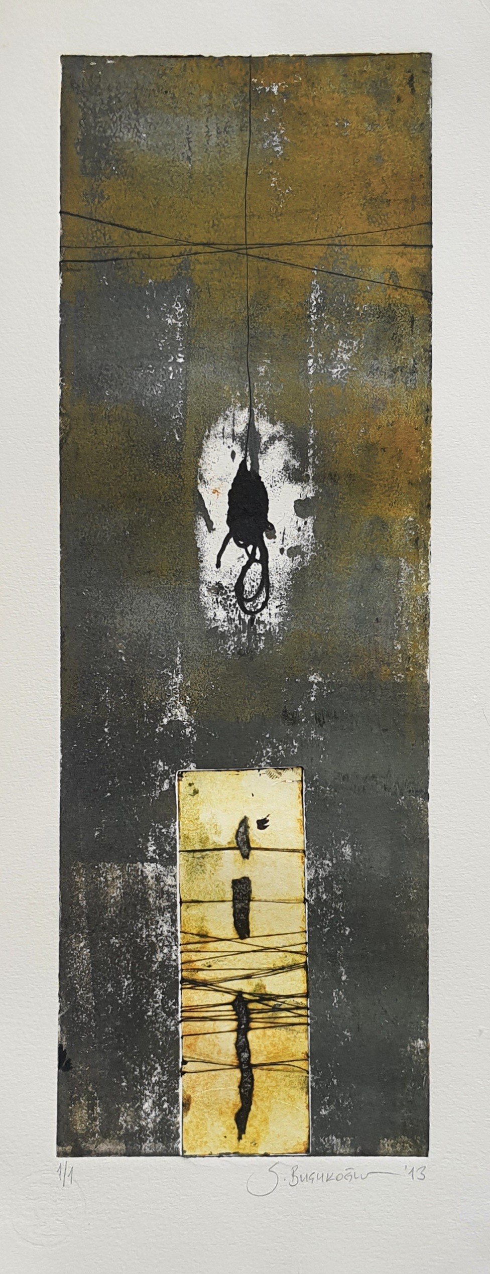 Seyit Mehmet Buçukoğlu | Kağıt üzerine karışık teknik | Soyut 2