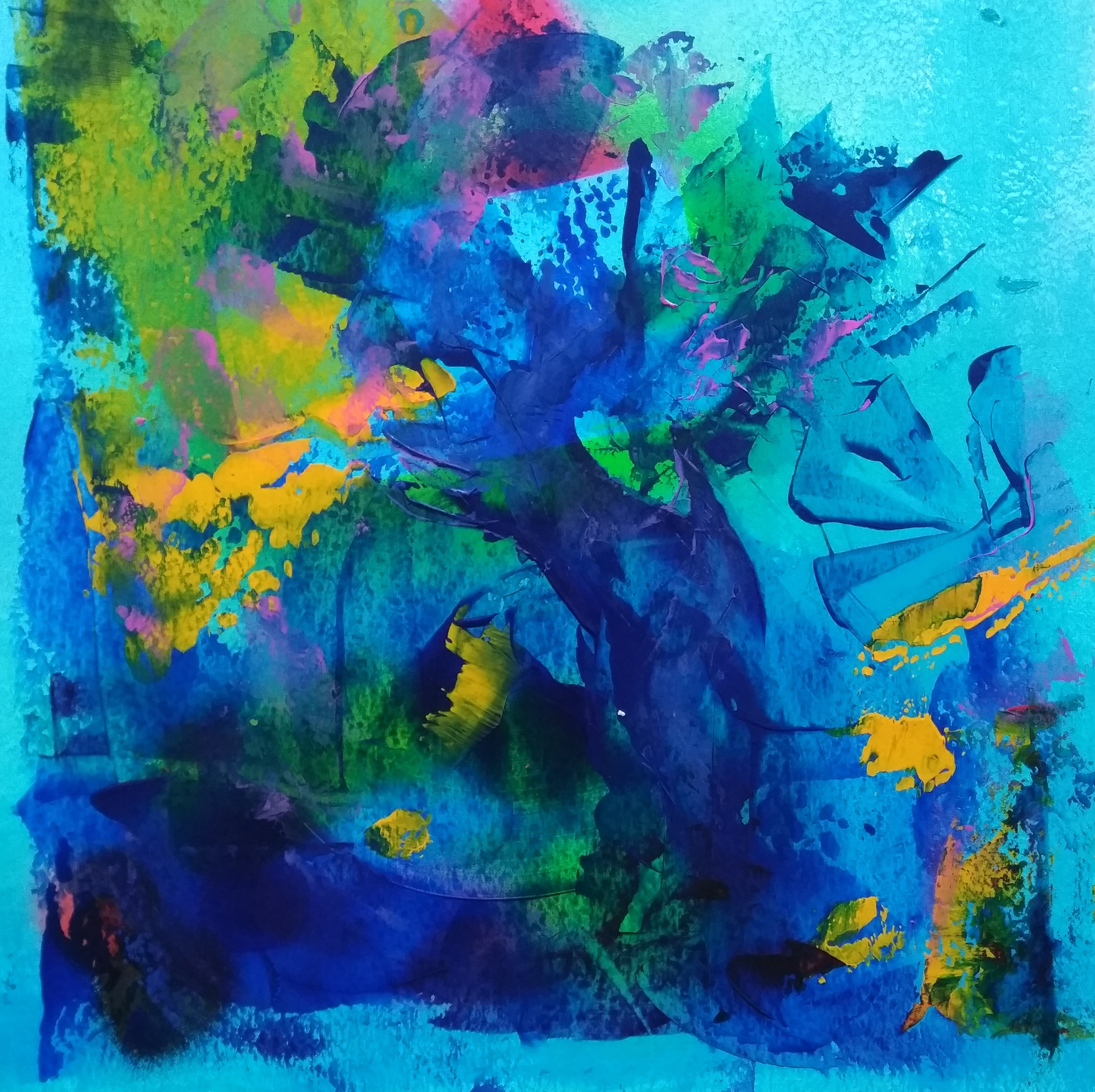 Pınar Akbaba | Kağıt üzerine akrilik | Abstract