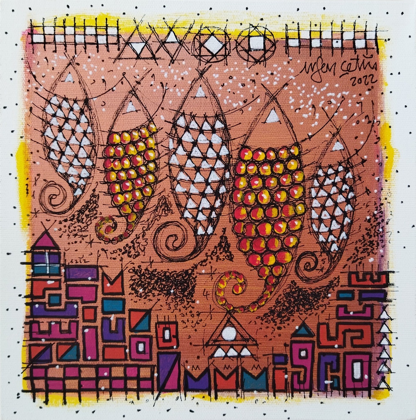 Ersan Çetin | Tuval üzerine akrilik | Güncel Tabletler