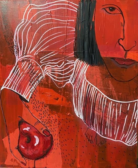 Bahar Bilici Öztürk | Tuval üzerine karışık teknik | İsimsiz