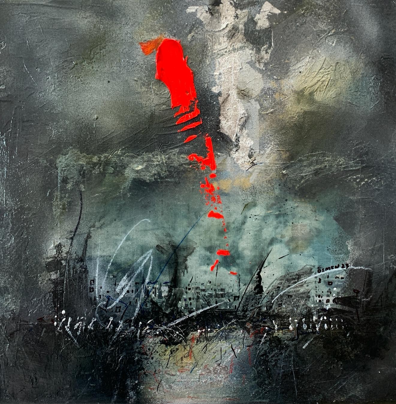 Ahmet Fatih Özmen | Tuval üzerine akrilik ve yağlıboya | İsimsiz