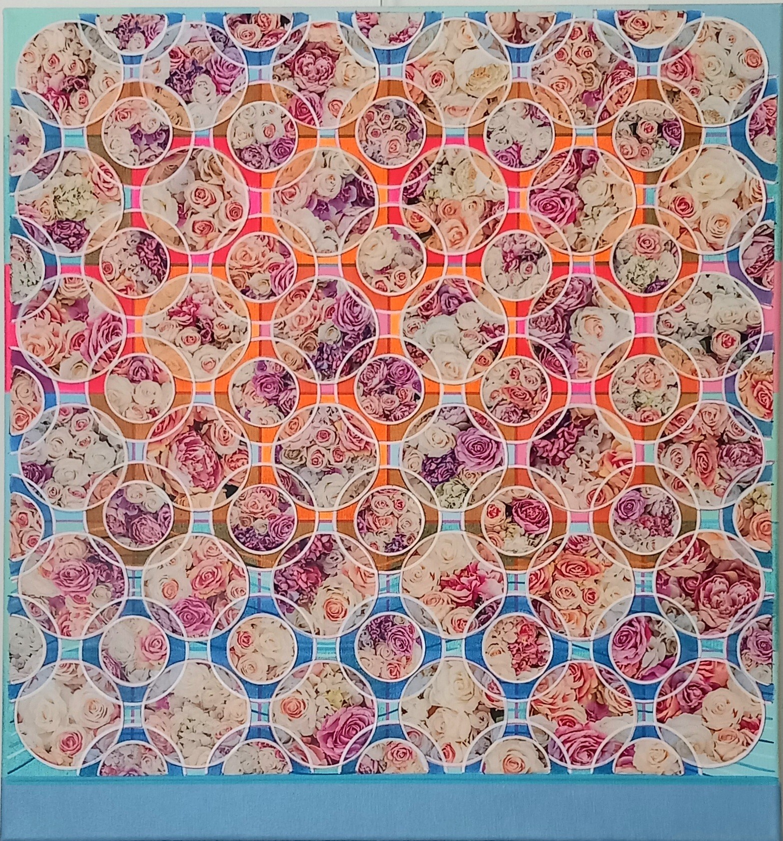 Defne Yasak | Tuval üzerine karışık teknik | Güller