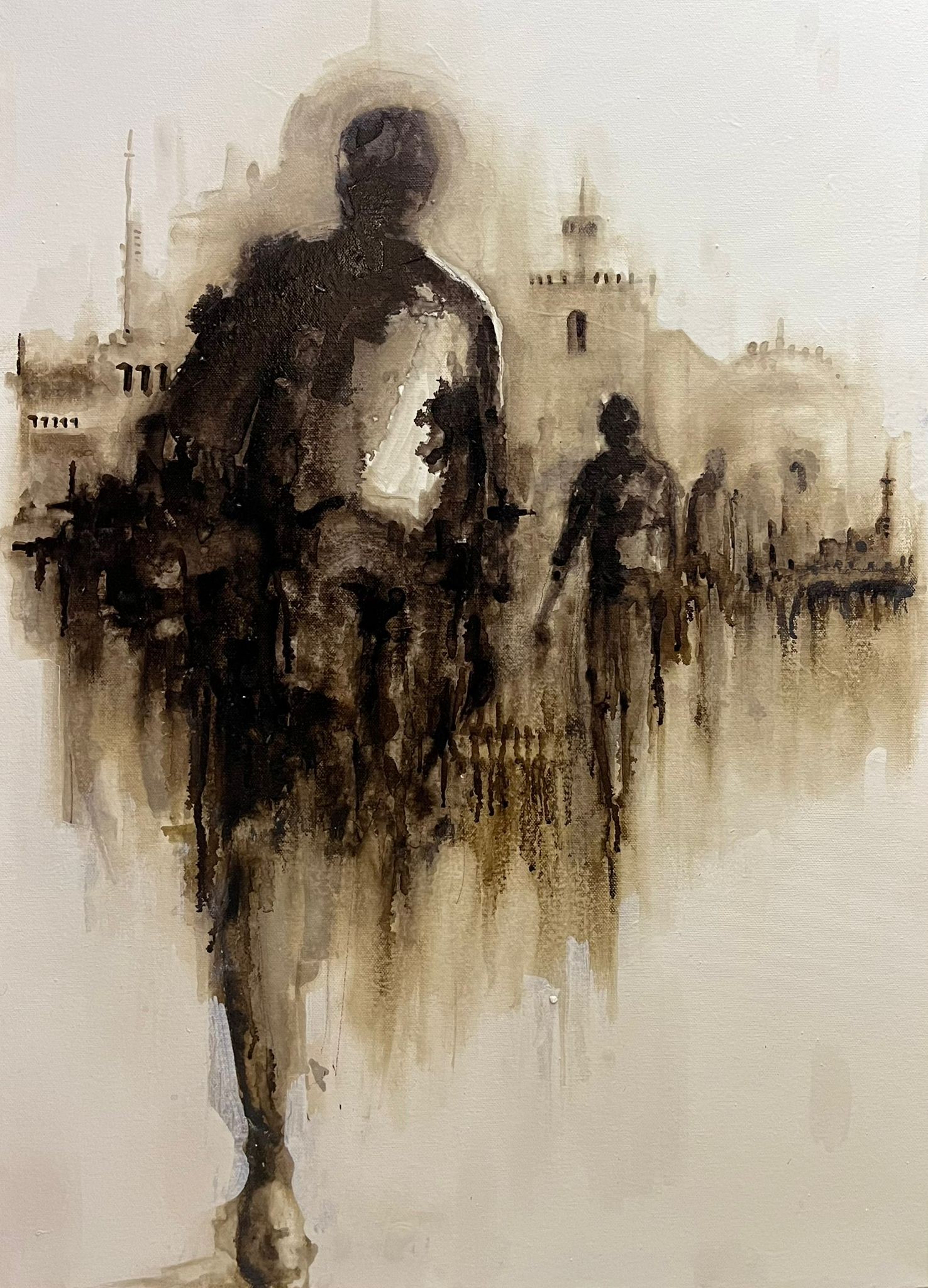 Ercihan Yolcu | Tuval üzerine yağlı boya | Silüetler III