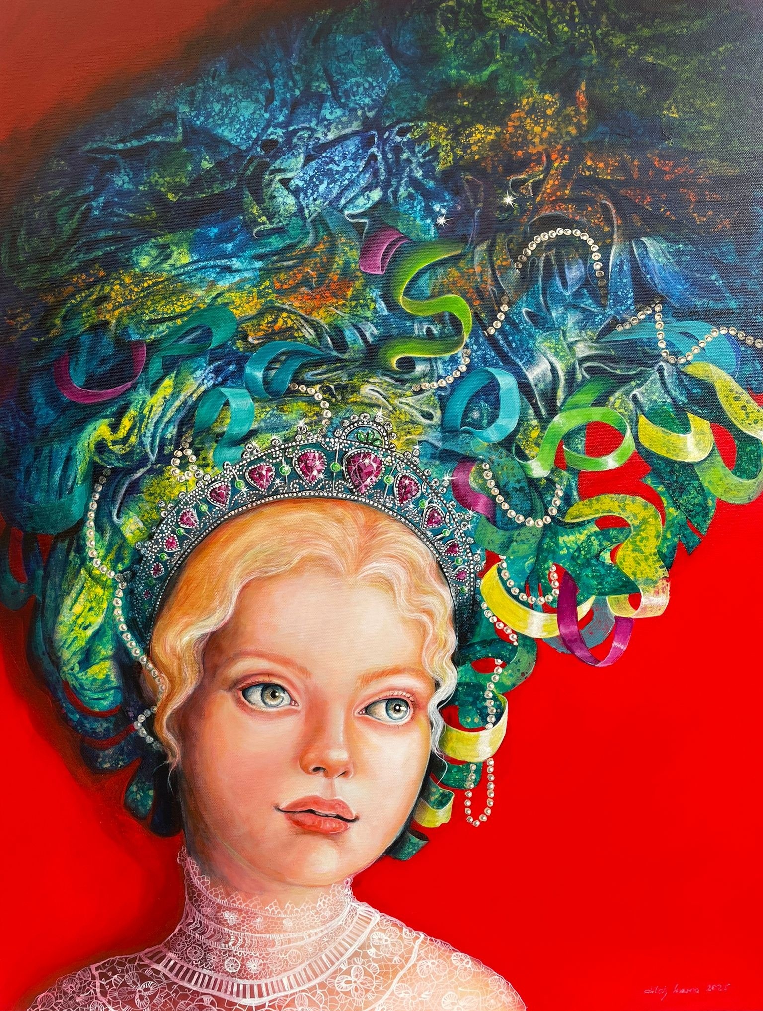 Dilek Hasra | Tuval üzerine akrilik | Köklerin Hafızası