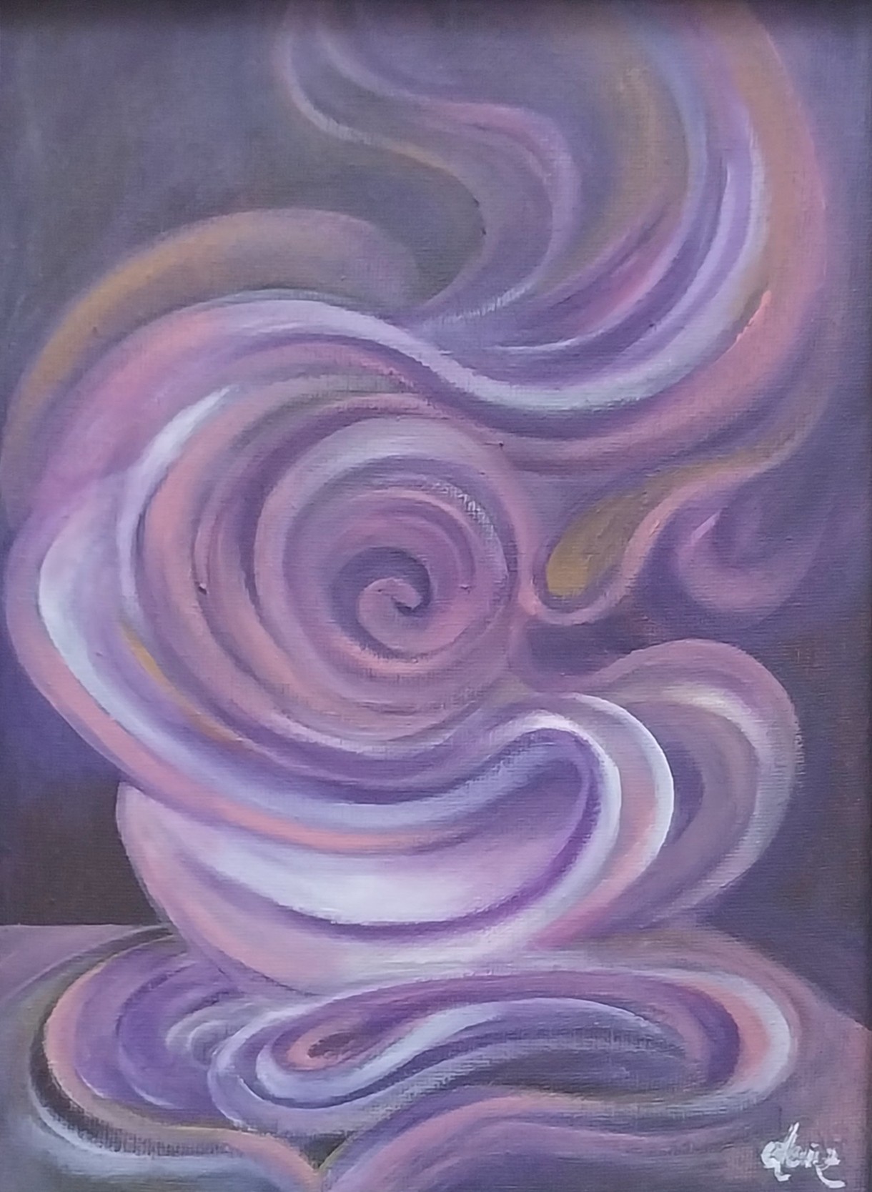 Deniz Deniz | Tuval üzerine karışık teknik | Kahve Kokusu