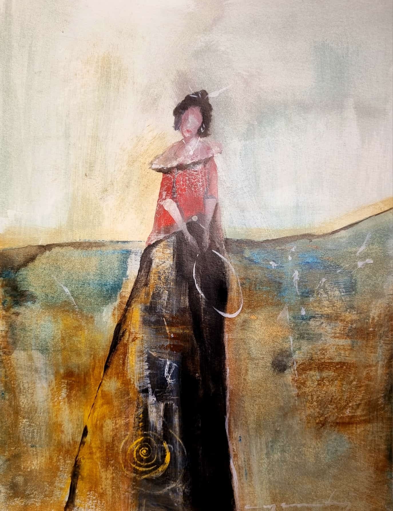 Can Emre Dağ | Karton üzerine akrilik | Güneş Saçan Kadınlar Serisi