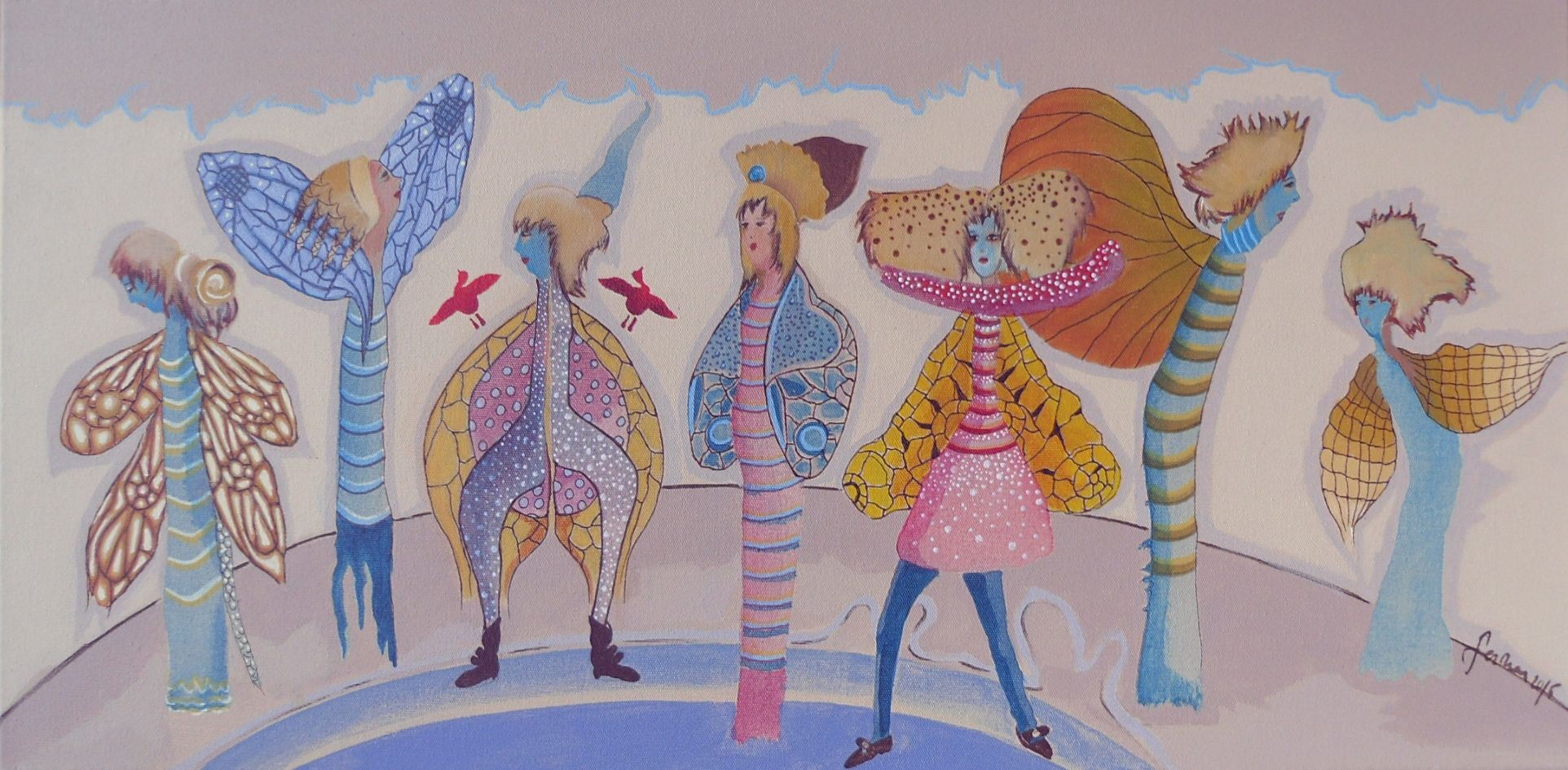 Ferhan Atalay | Tuval üzerine akrilik | İsimsiz