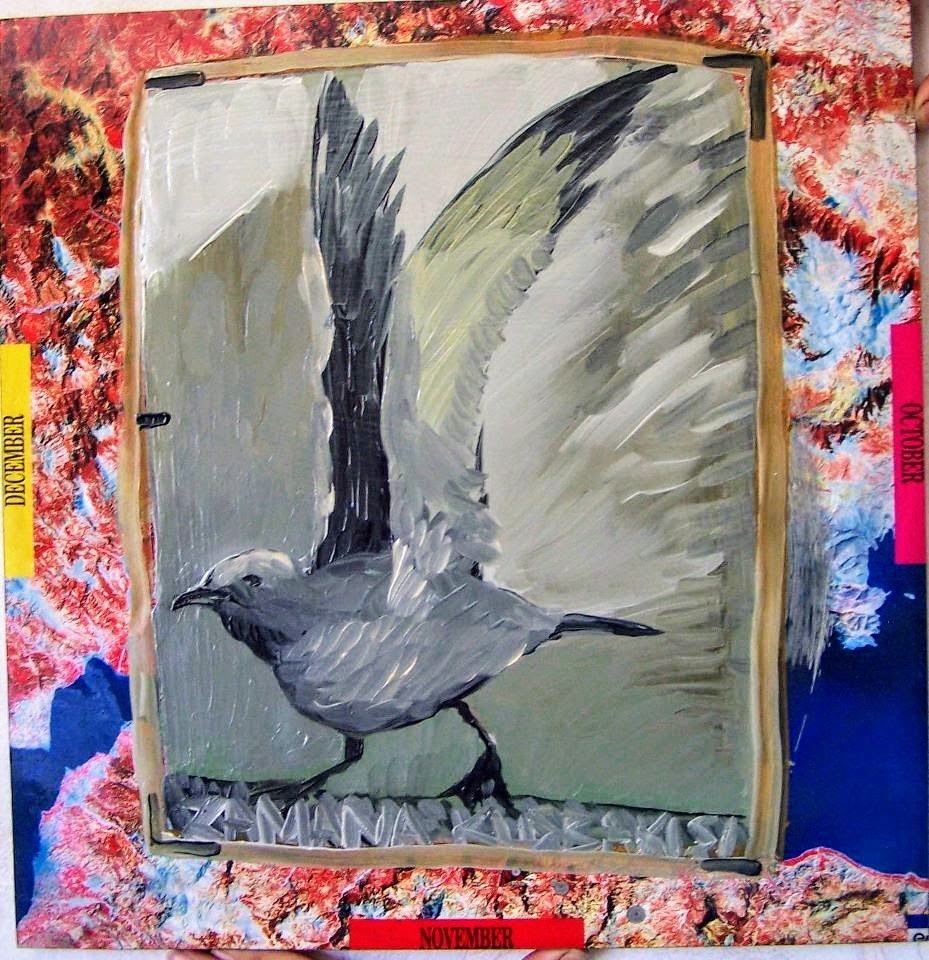 Özlem Keser | Duralit üzerine yağlı boya |  Zamana Kuş Bakışı