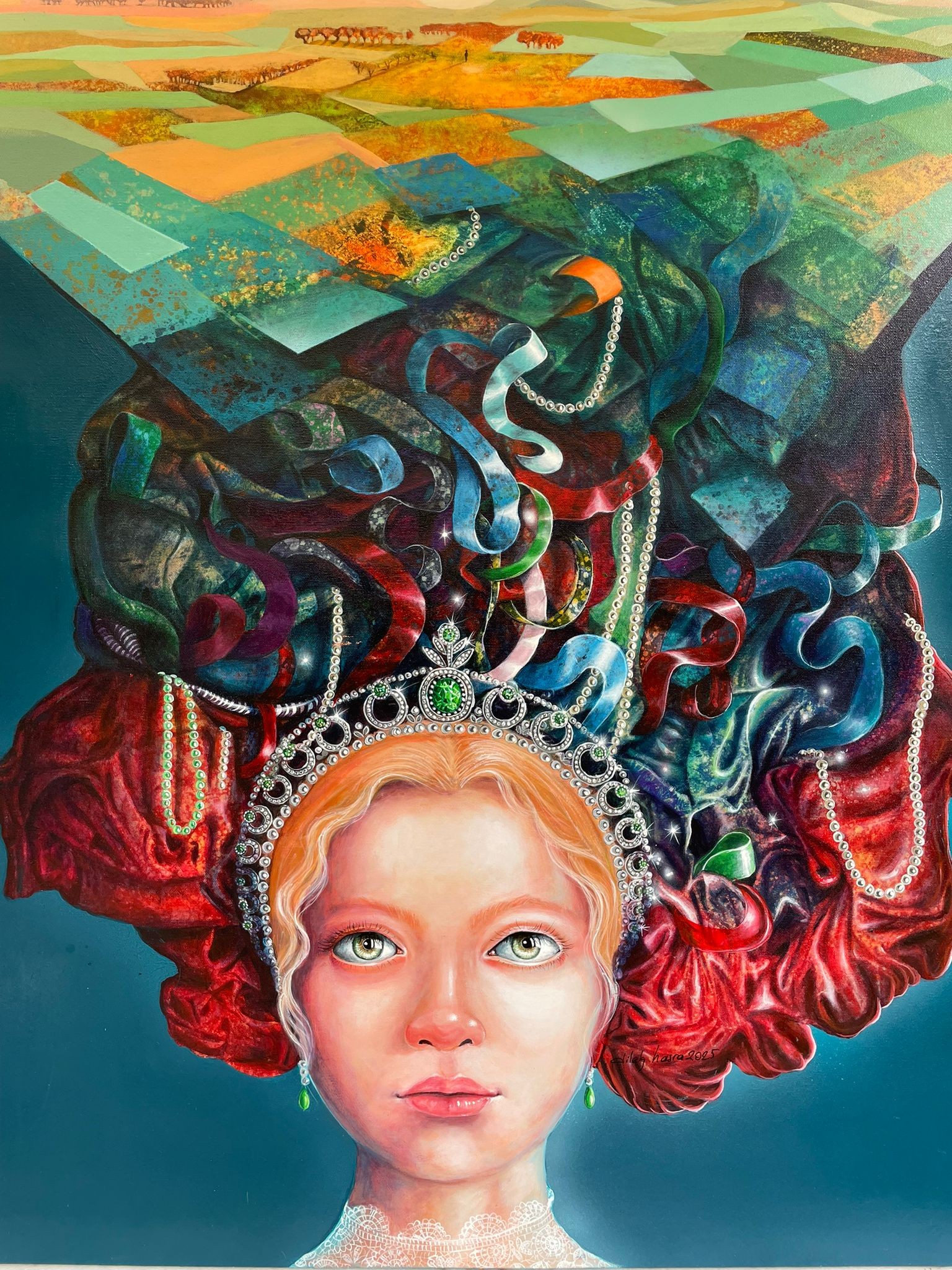 Dilek Hasra | Tuval üzerine akrilik | Köklerin Hafızası