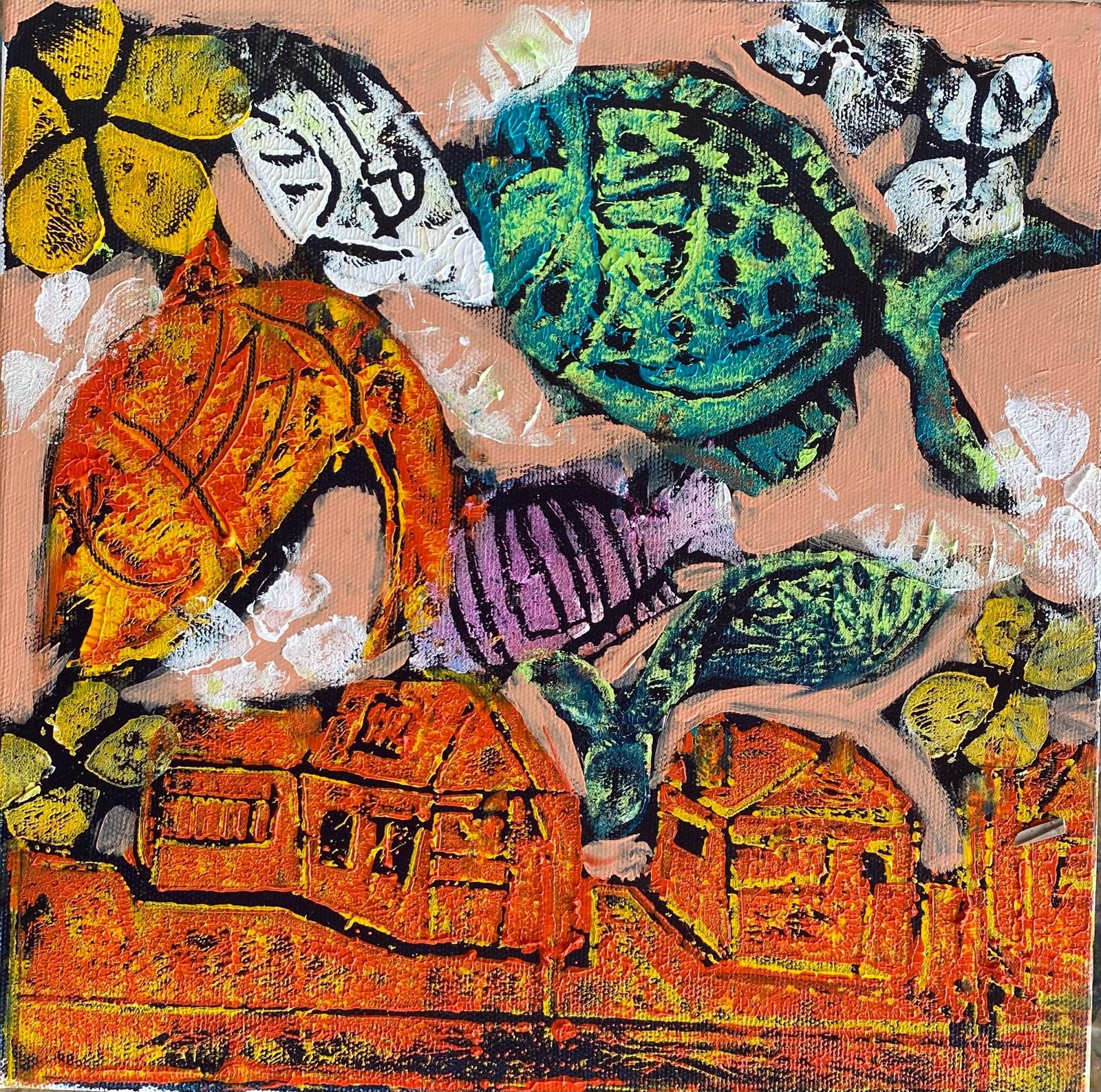 Meltem Akkaya | Tuval üzerine karışık teknik | Spinoza Serisi