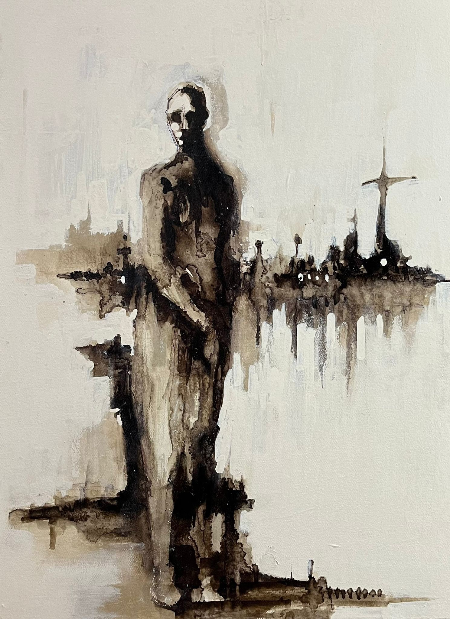 Ercihan Yolcu | Tuval üzerine yağlı boya | Silüetler II