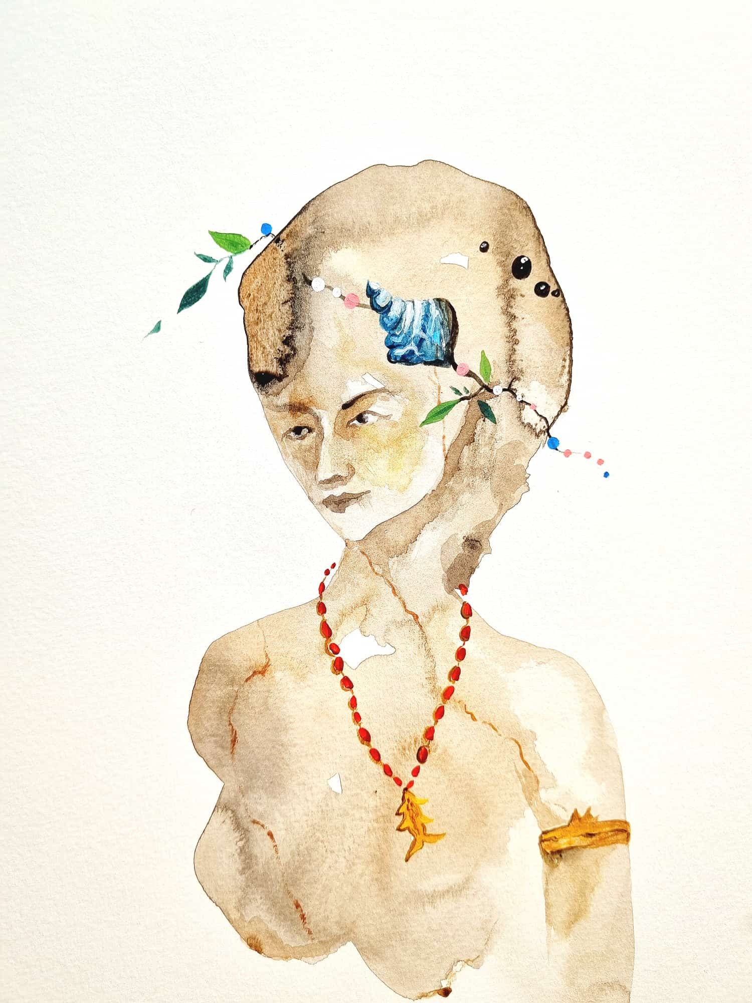 Can Emre Dağ | Karton üzerine akrilik | Güneş Saçan Kadınlar Serisi