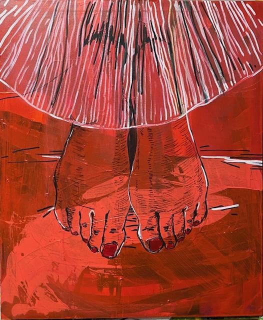 Bahar Bilici Öztürk | Tuval üzerine karışık teknik | İsimsiz