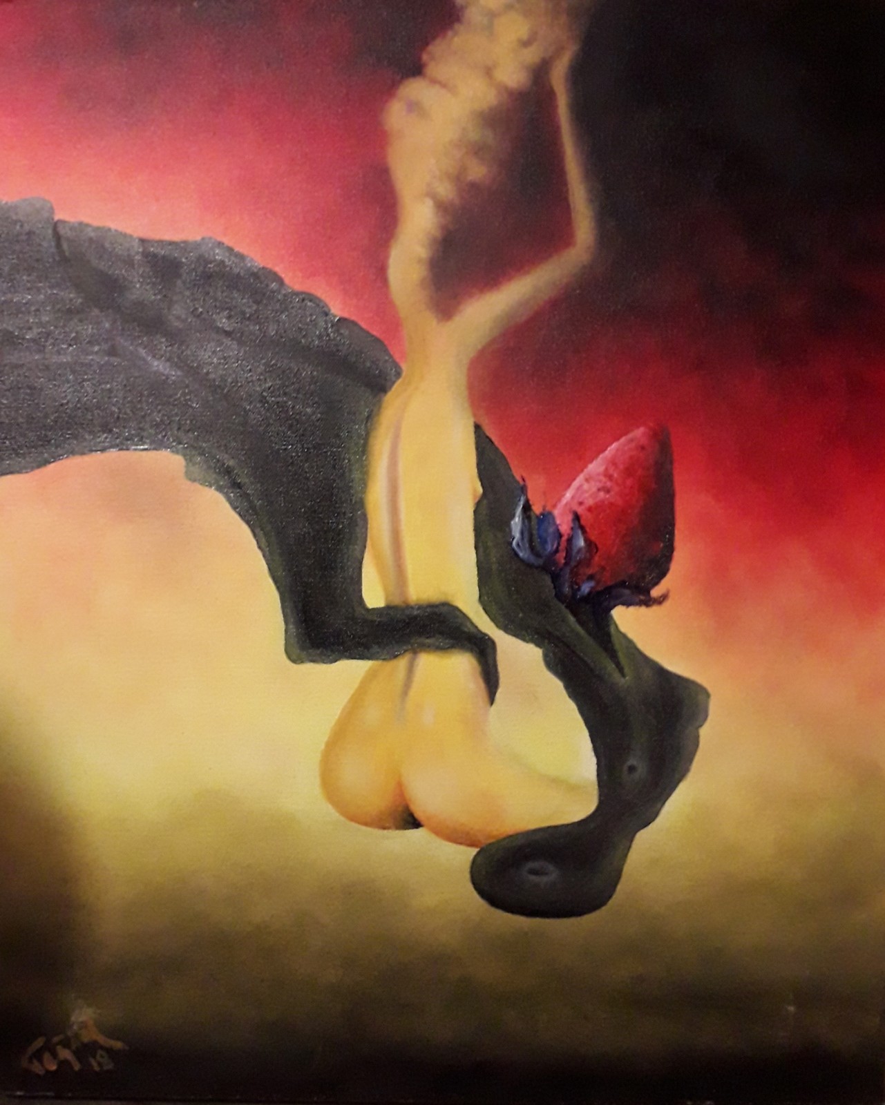 Mazhar Toğrul | Tuval üzerine yağlı boya | Yoğun Duygular