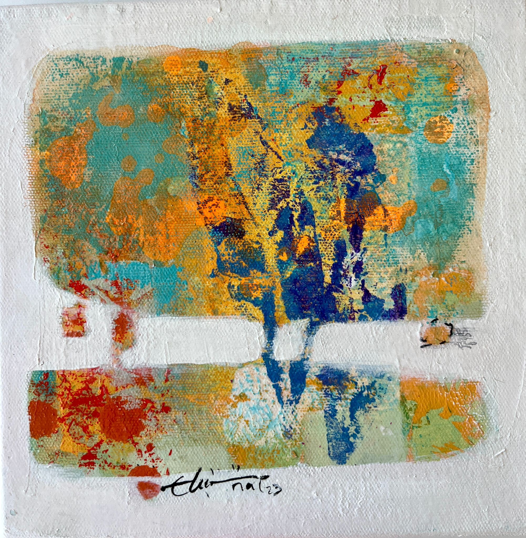 Elçin Ünal | Tuval üzerine akrilik ve yağlı boya | Mynemosyne