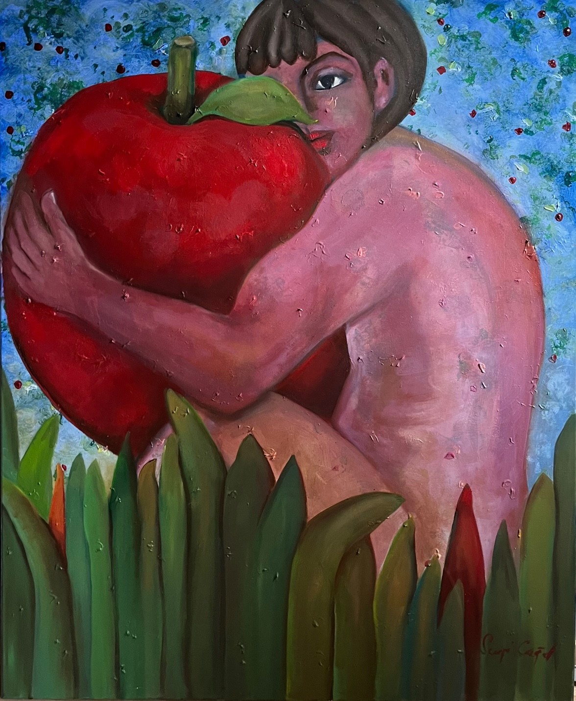 Sevgi Çağal | Tuval üzerine yağlı boya | Me + My Sin