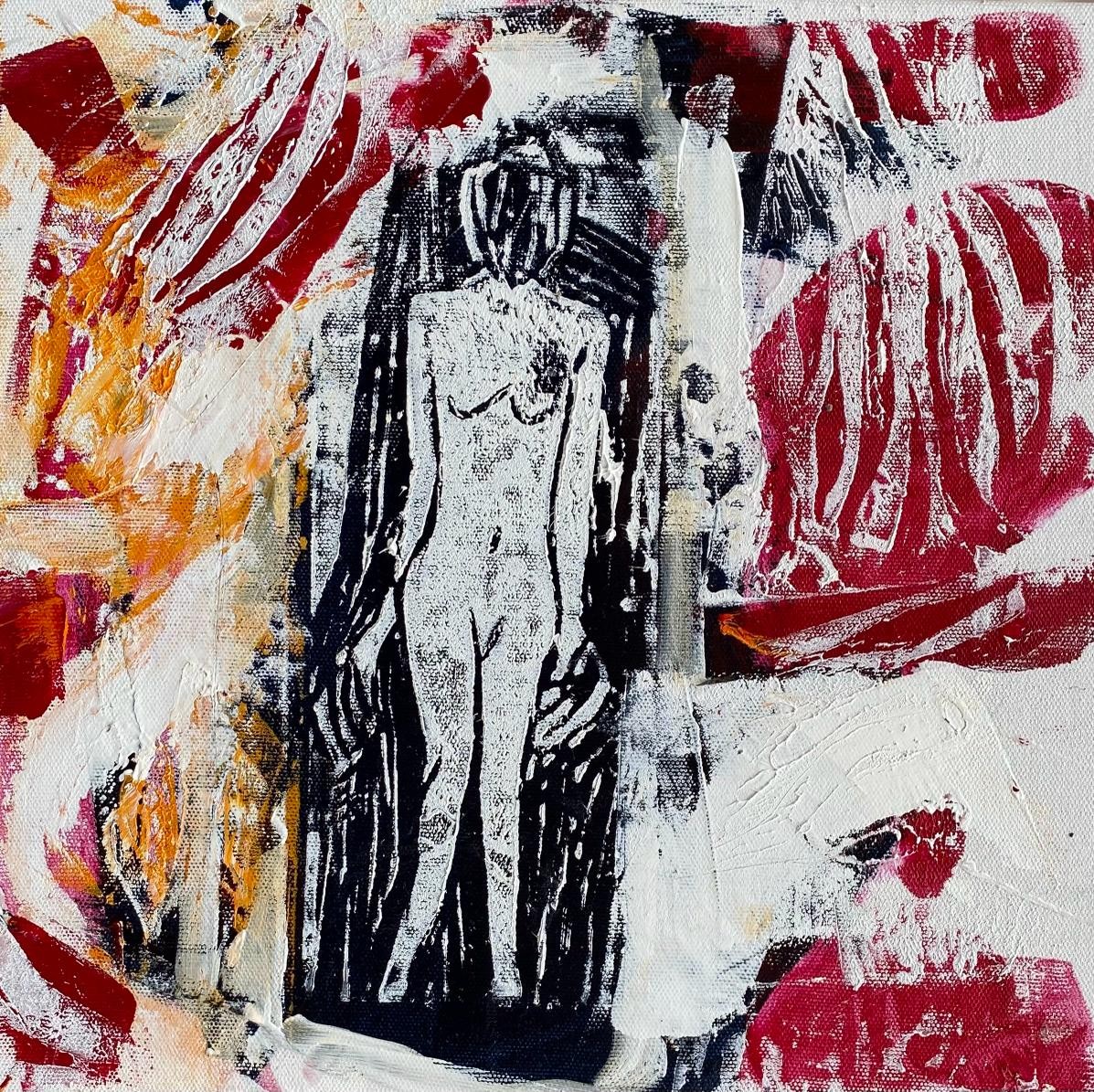 Meltem Akkaya | Tuval üzerine karışık teknik | Yapıbozum Serisi X