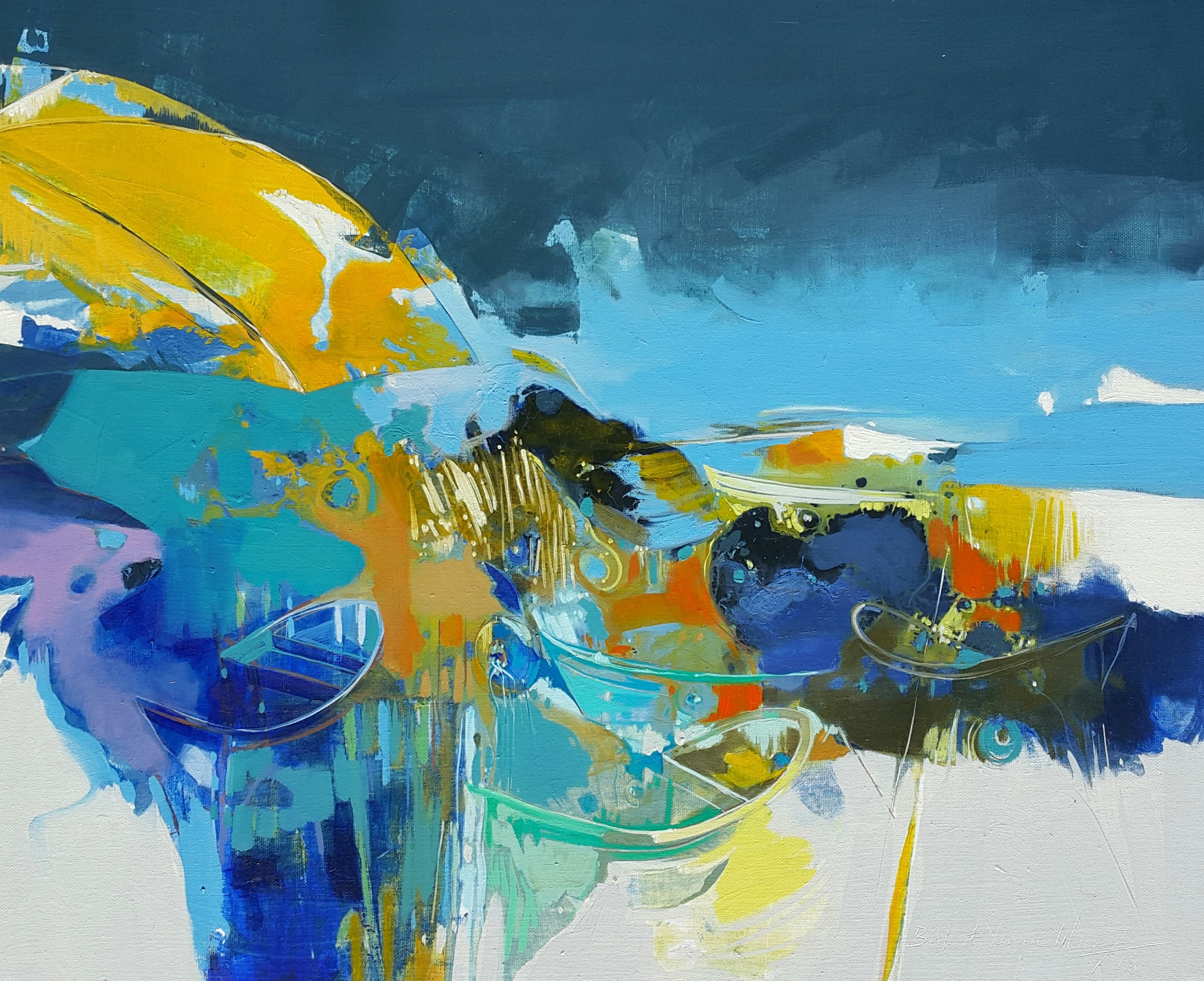 Bülent Yavuz Yılmaz | Tuval üzerine yağlı boya | İsimsiz