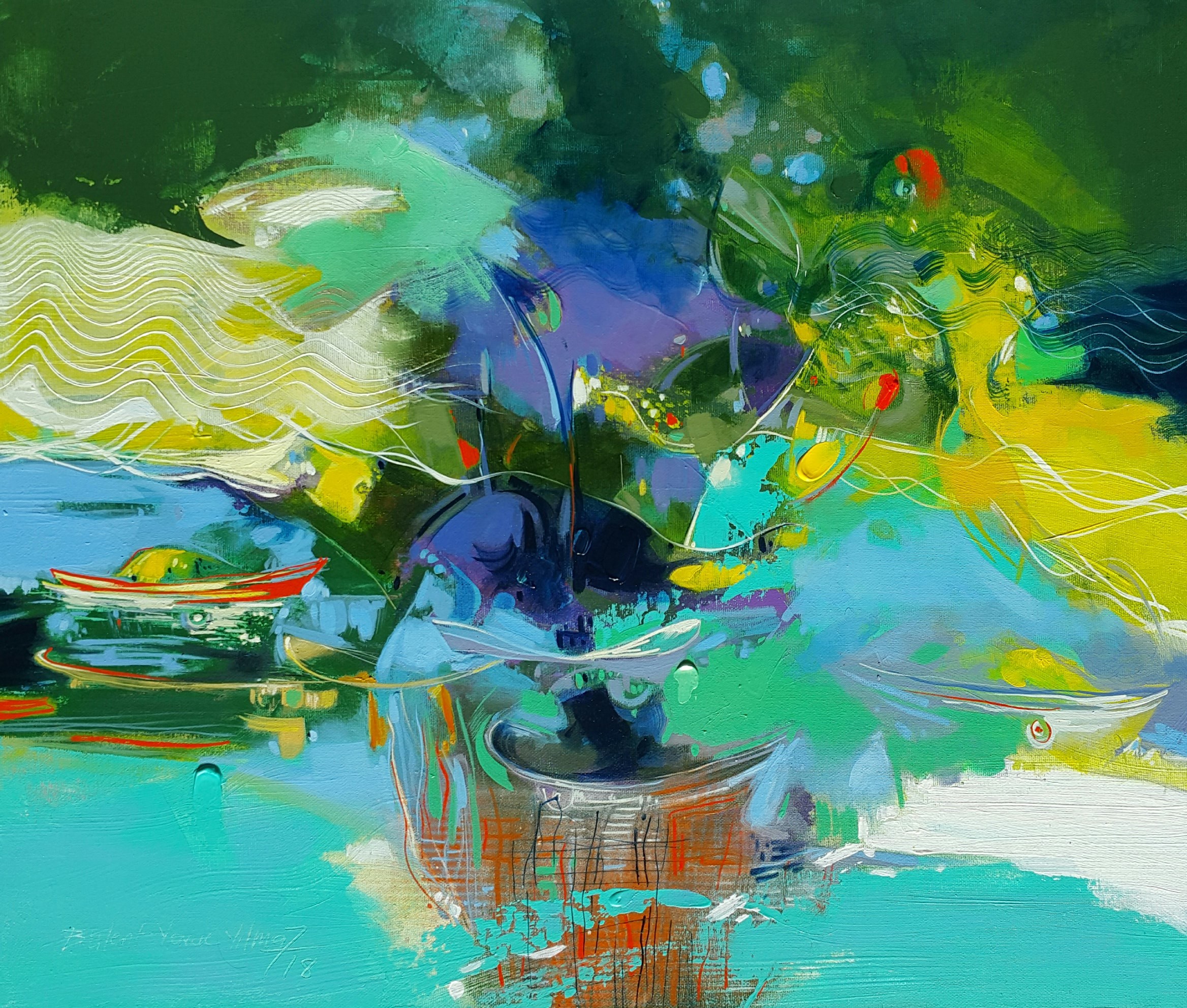 Bülent Yavuz Yılmaz | Tuval üzerine yağlı boya | İsimsiz