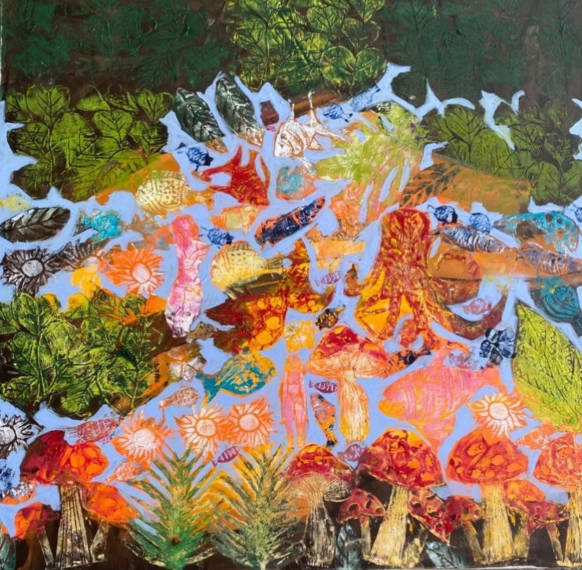 Meltem Akkaya | Tuval üzerine karışık teknik | Spinoza Serisi