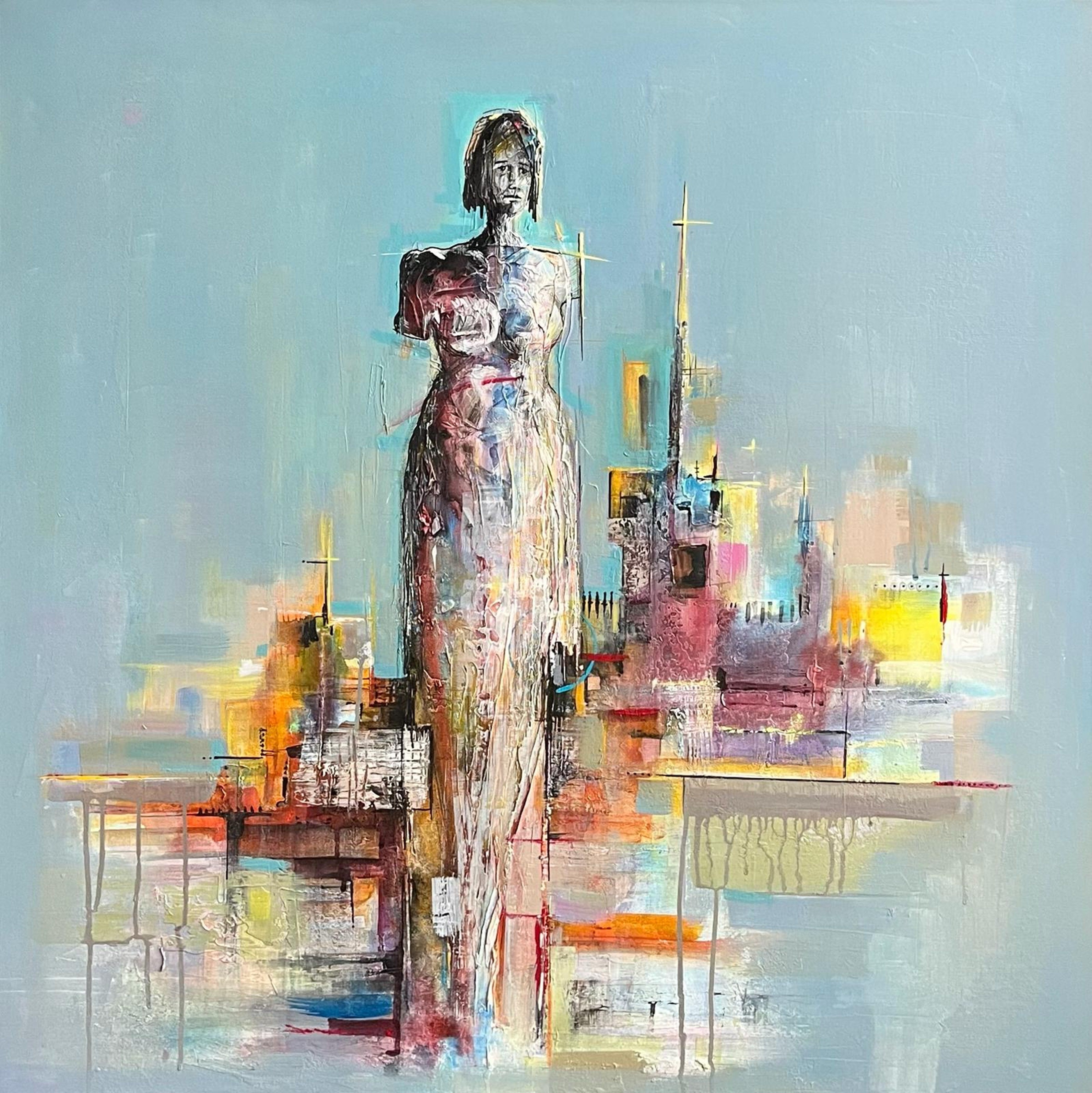 Ercihan Yolcu | Tuval üzerine akrilik | Silüetler XIII