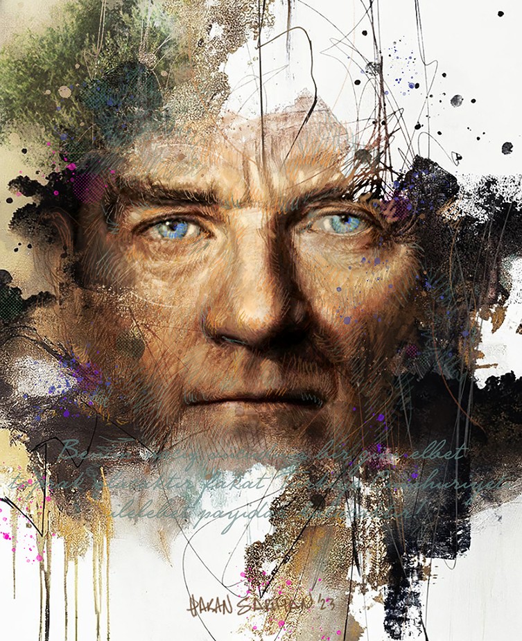 Hakan Sarıhan | Fine Art Baskı | Mavi Gözlü Dev