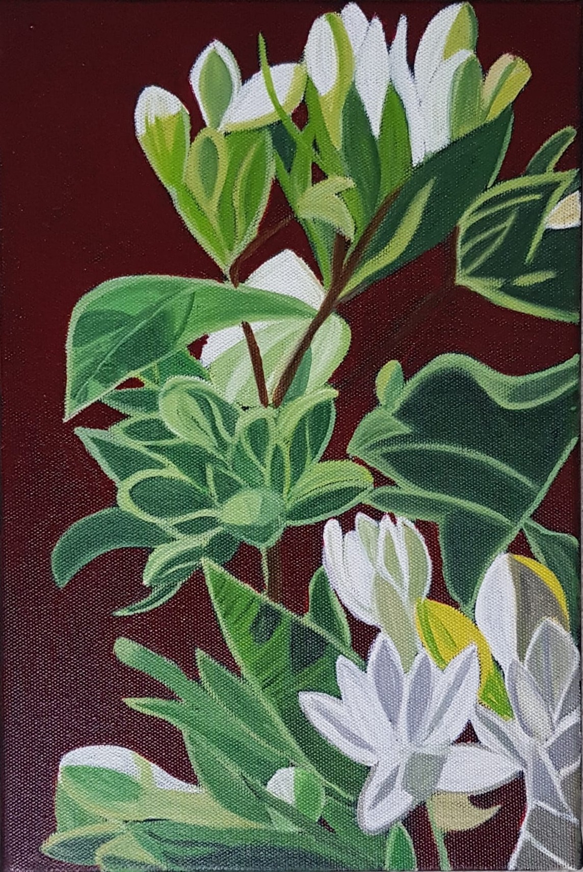 Dagmar Göğdün | Tuval üzerine yağlı boya | Bahar Çiçekleri Serisi