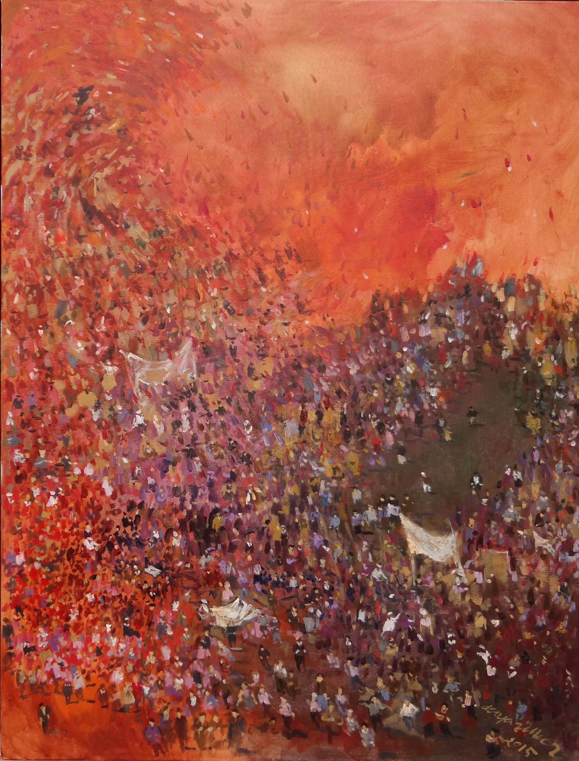 Derya Ülker | Tuval üzerine akrilik | Geçiş Anı